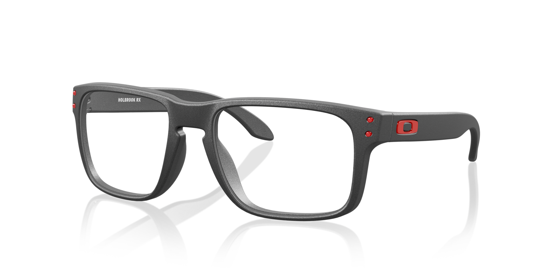 Holbrook™ Satin Light Steel KunststoffEyeglass Frames von B24, Dreiviertelansicht