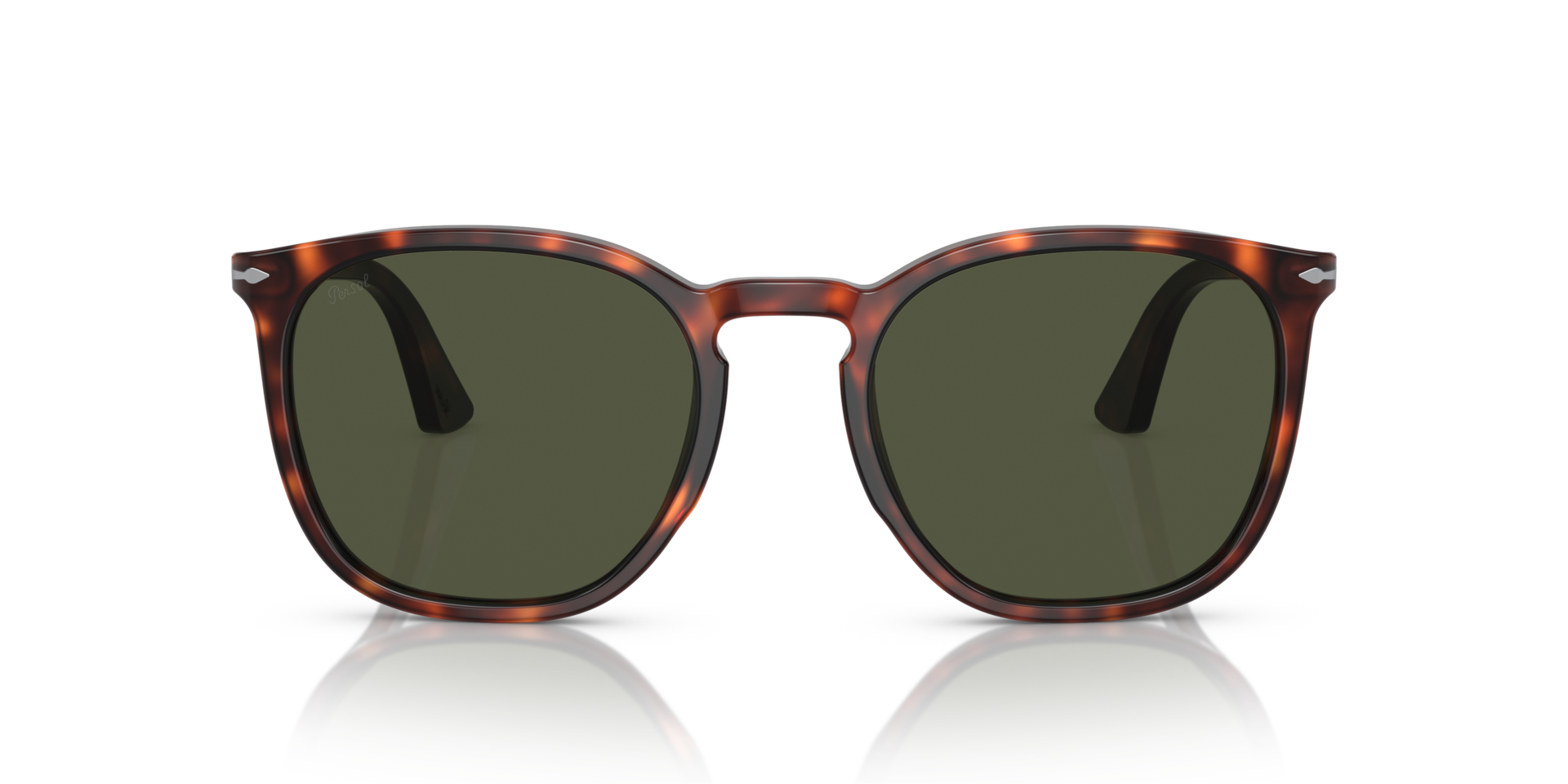 PO3316S Havana AcetaatSunglass Frames van B24, Vooraanzicht
