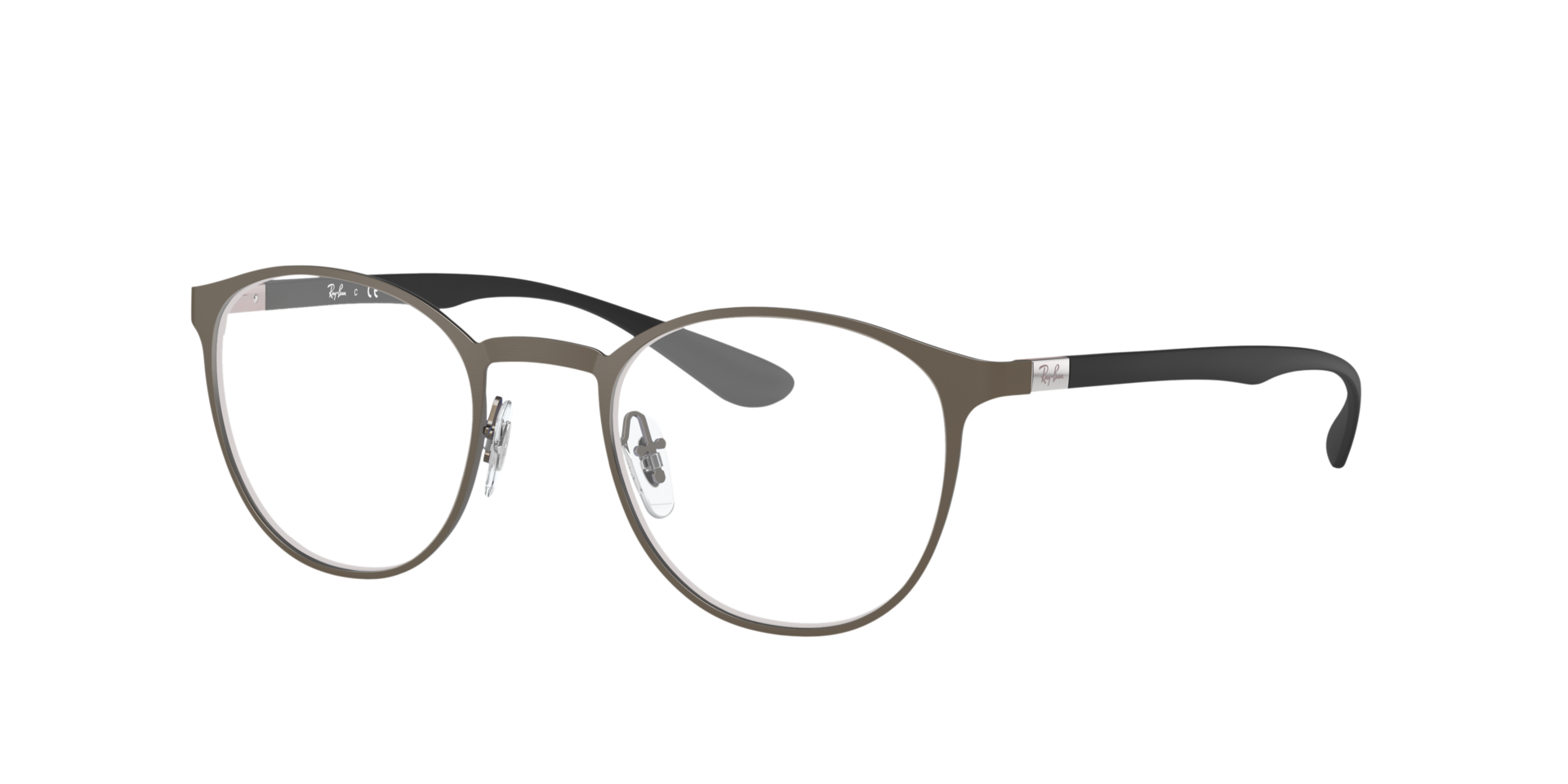 RB6355 Staalgrijs MetaalEyeglass Frames van B24, Hoekweergave