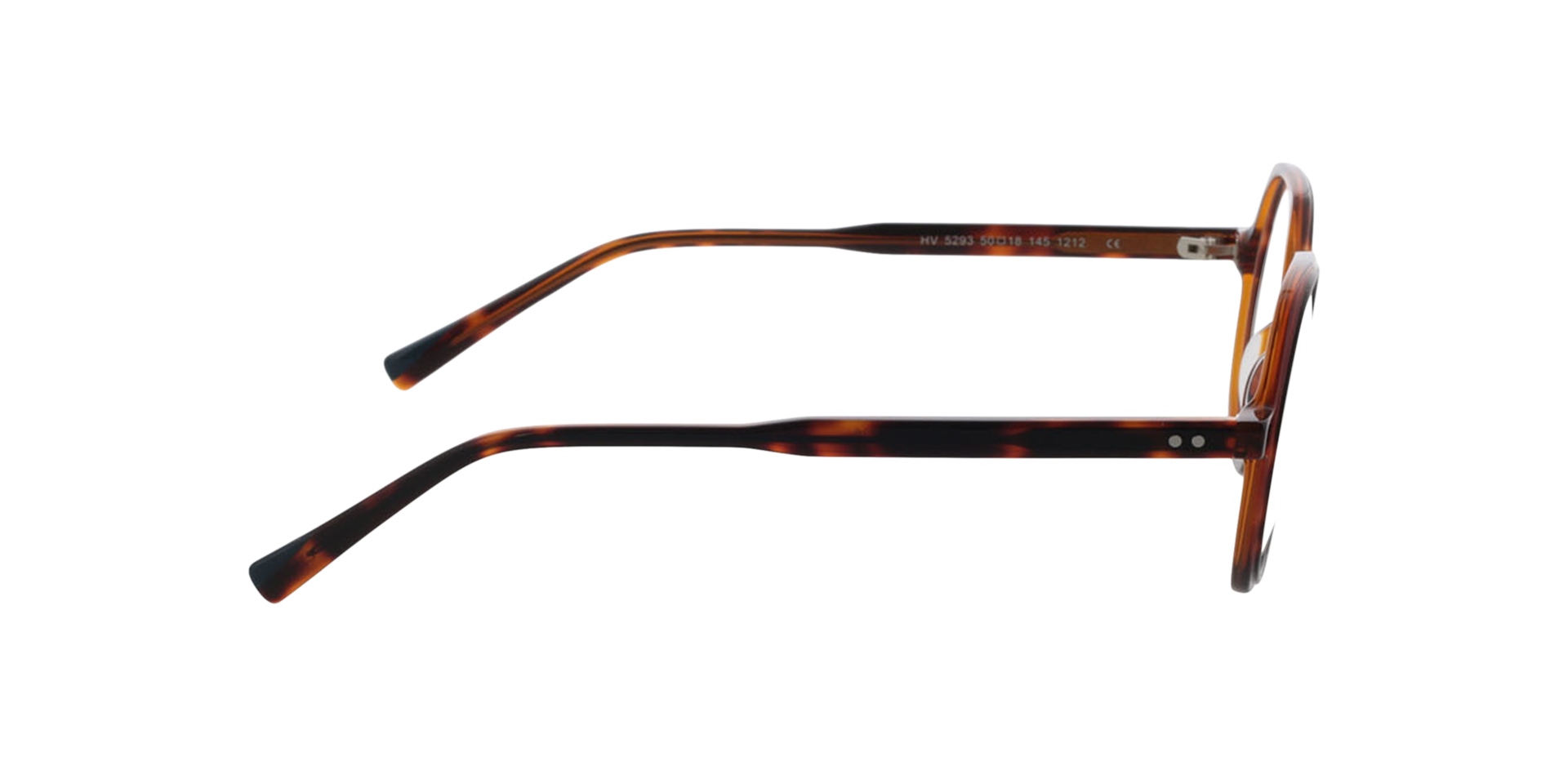 Toledo Tweelaags Havana  &  bruin AcetaatEyeglass Frames van B24, Zijaanzicht