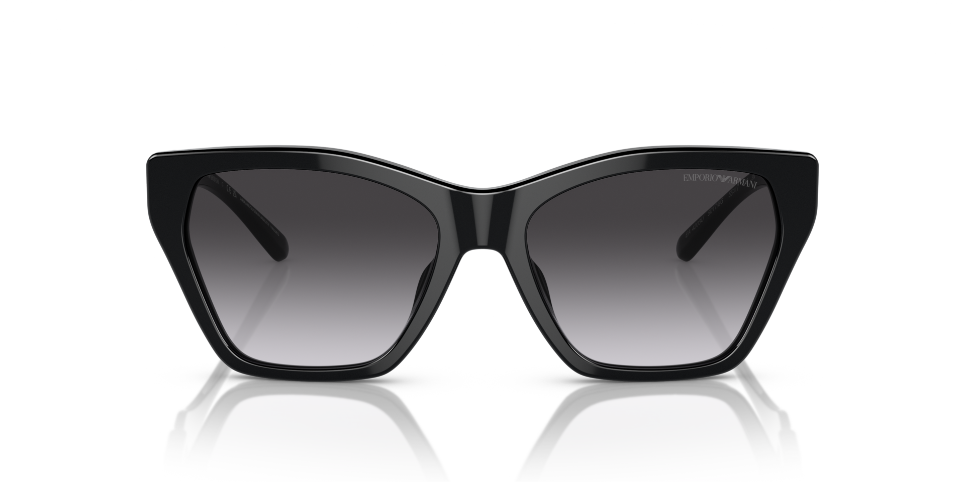 EA4203U Schwarz glänzend AcetatSunglass Frames von B24, Vorderansicht