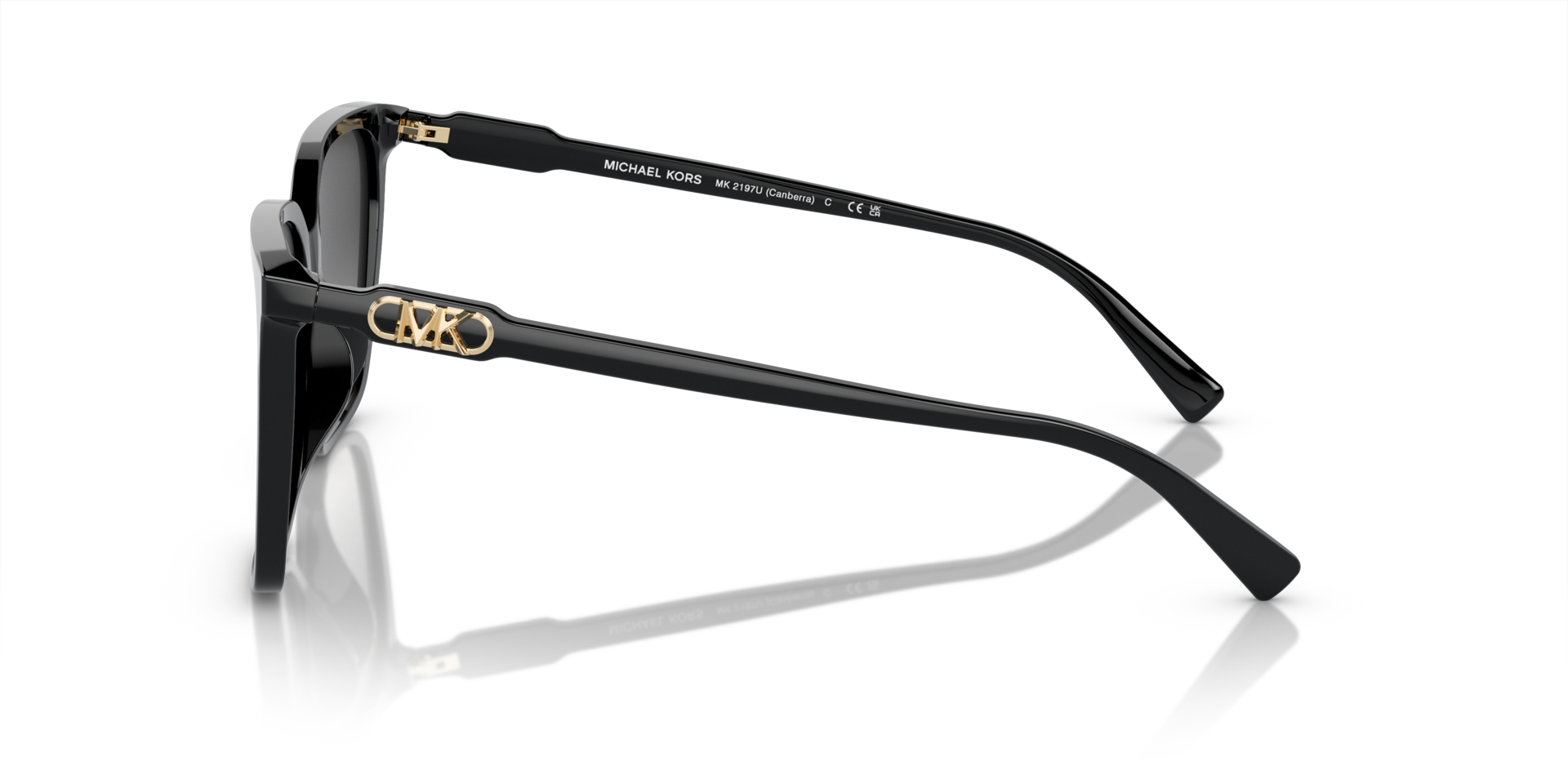 MK2197U Zwart AcetaatSunglass Frames van B24, Zijaanzicht