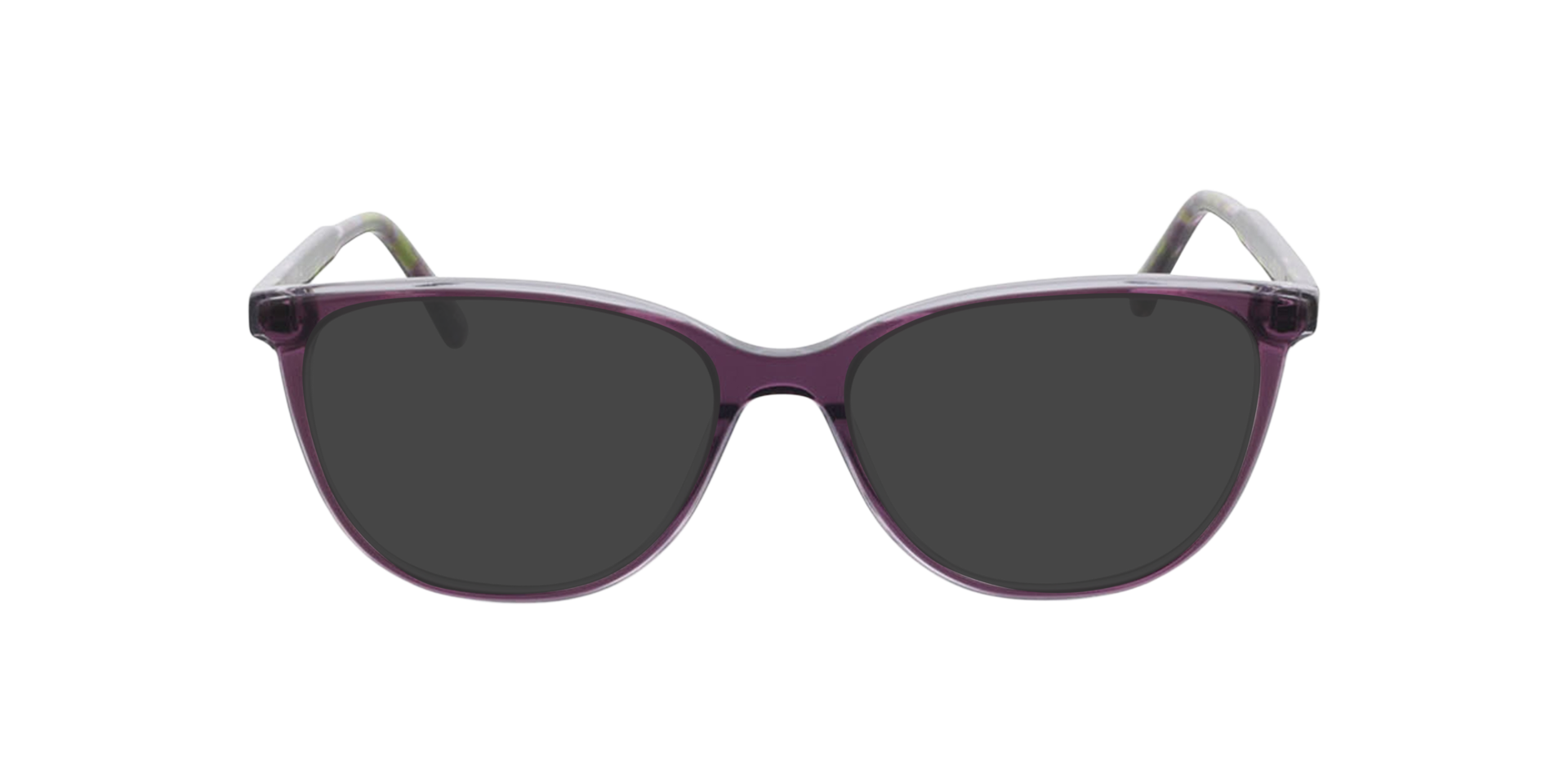 Milano Bilayer Purple Crystal AcetatEyeglass Frames von B24, mit getönten Gläsern