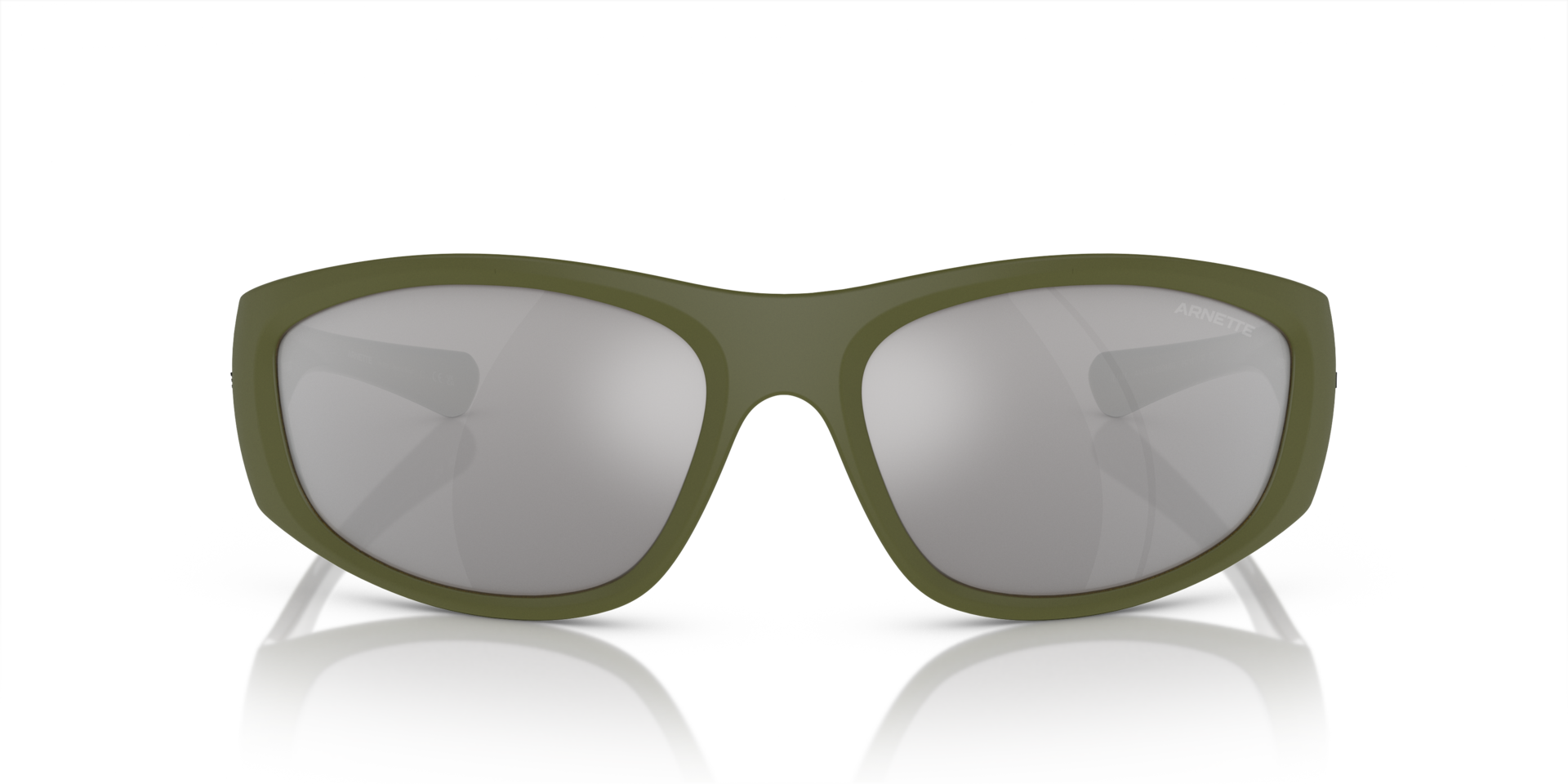 AN4331 Matte Military & Alumina Light Green KunststofSunglass Frames van B24, Vooraanzicht