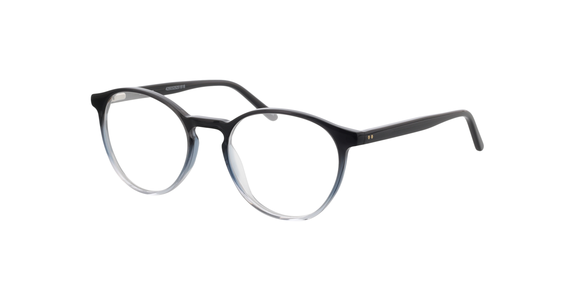 June Gradient Black Crystal  &  Black AcetatEyeglass Frames von B24, Dreiviertelansicht