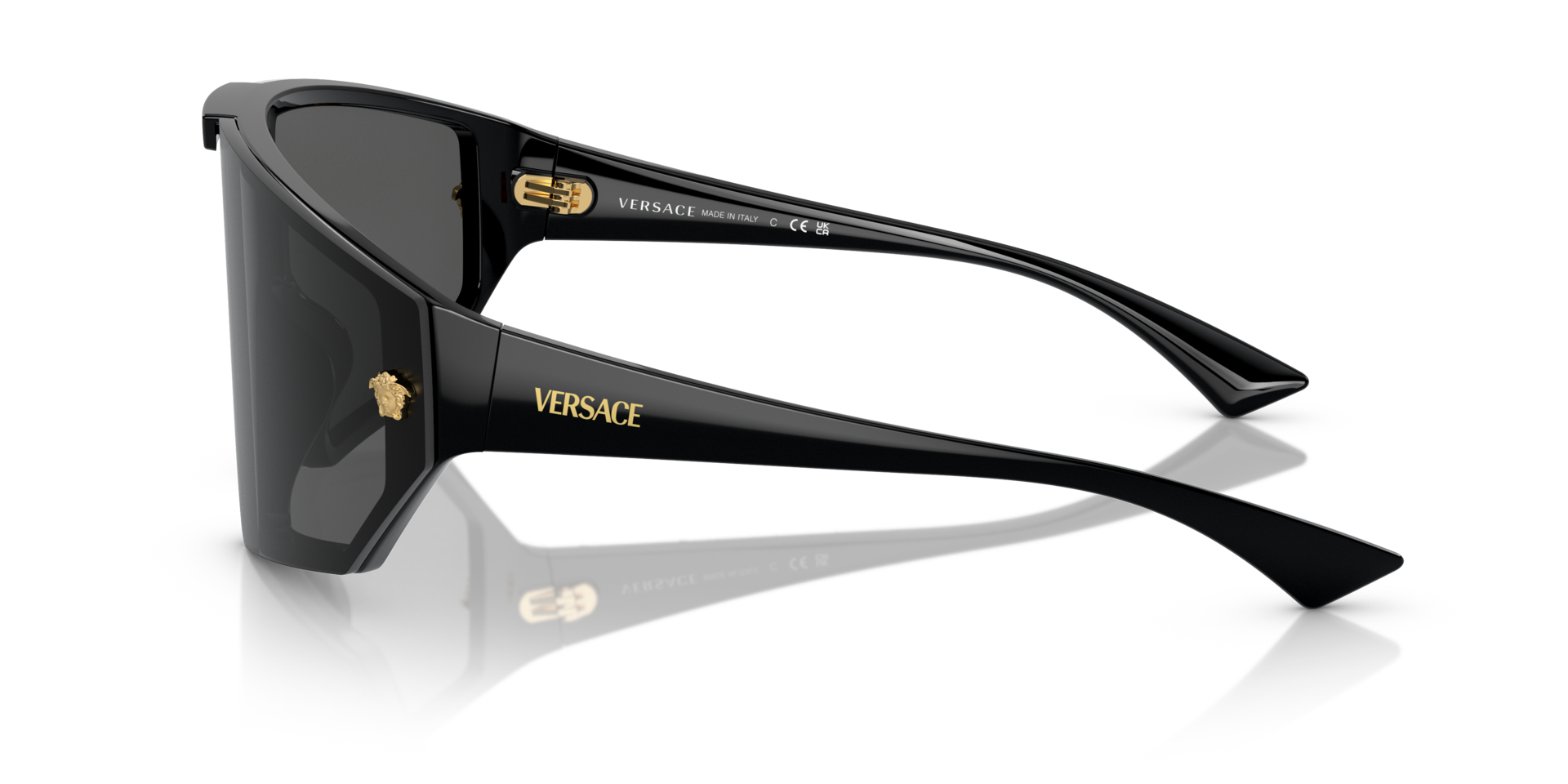 VE4461 Schwarz KunststoffSunglass Frames von B24, Seitenansicht