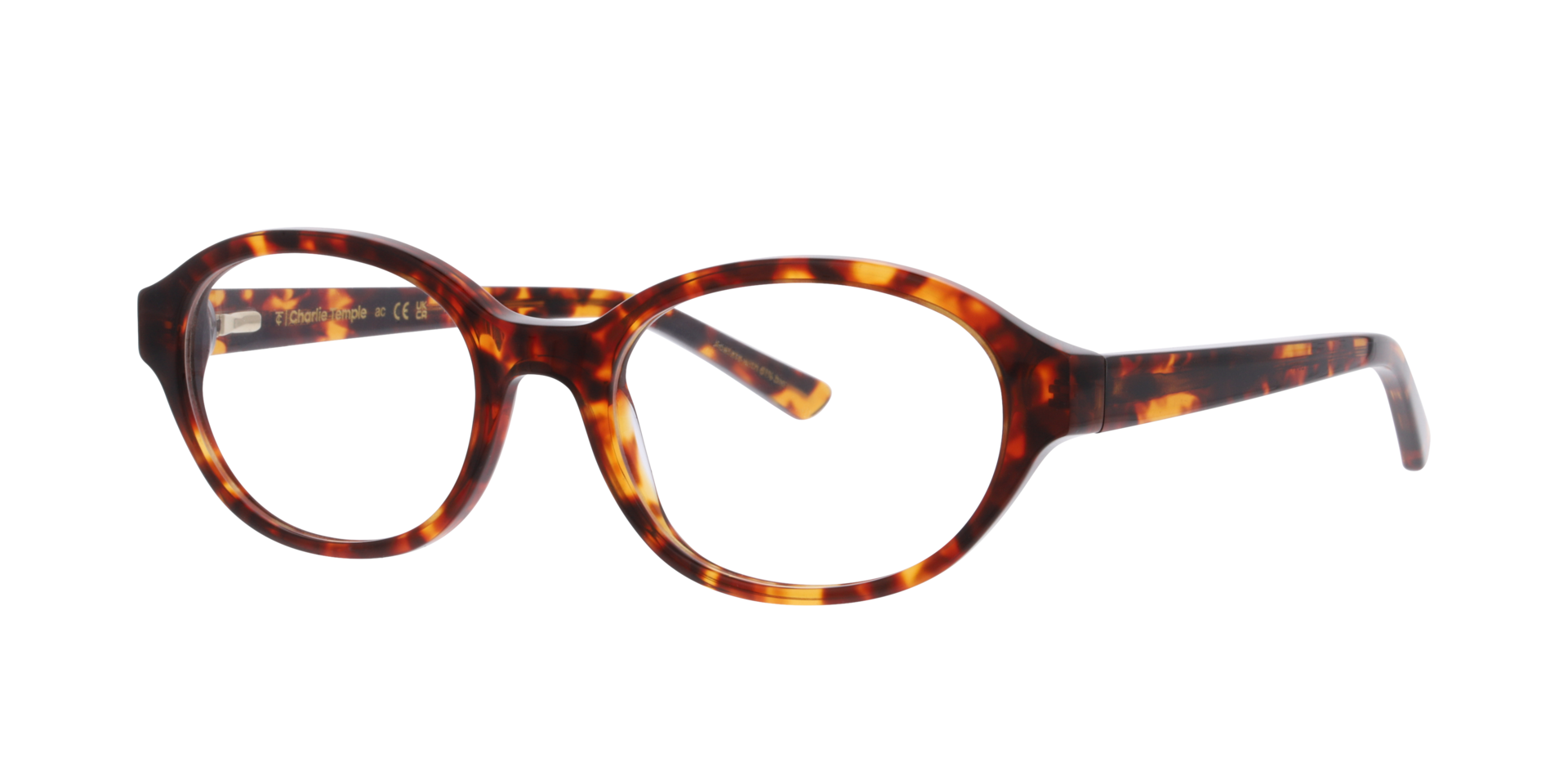 Caleo Havana Ivory AcetatEyeglass Frames von B24, Dreiviertelansicht