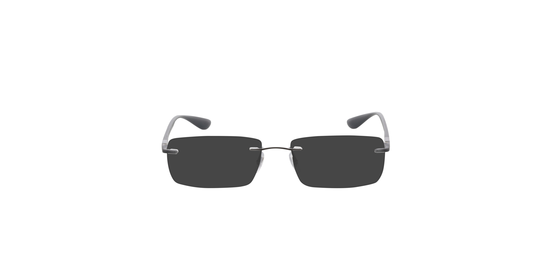RB8724 Staalgrijs TitaanEyeglass Frames van B24, met getinte lenzen