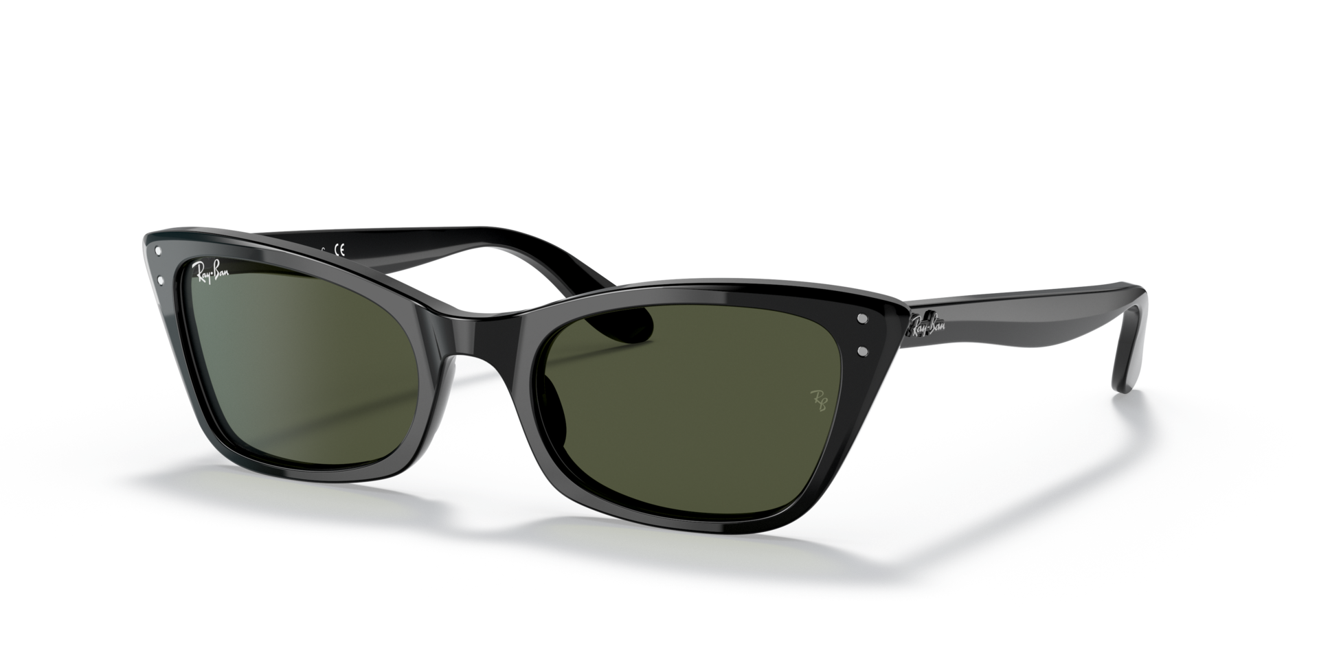 RB2299 Zwart AcetaatSunglass Frames van B24, Hoekweergave