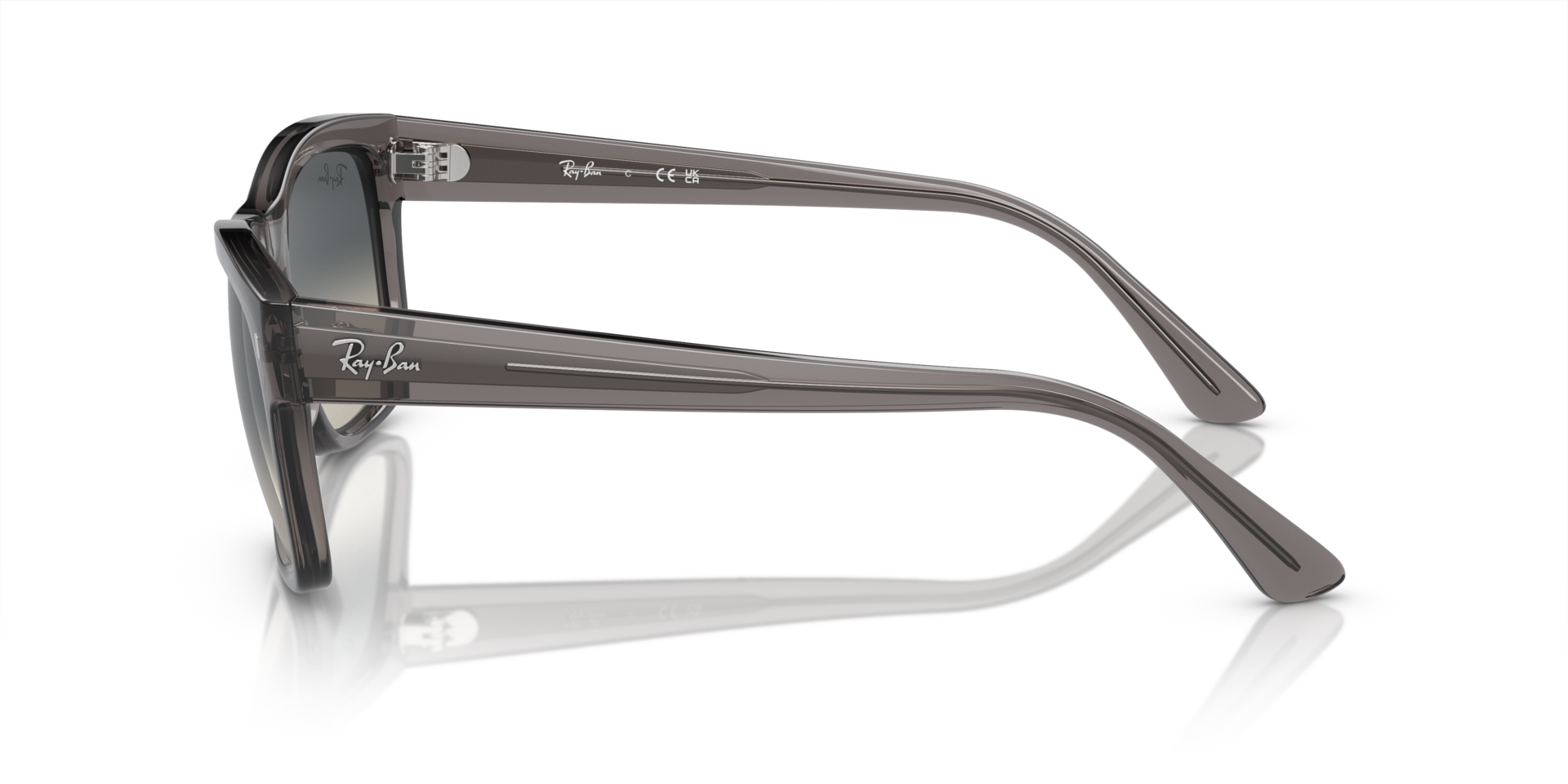 RB4428 Opaal donkergrijs KunststofSunglass Frames van B24, Zijaanzicht