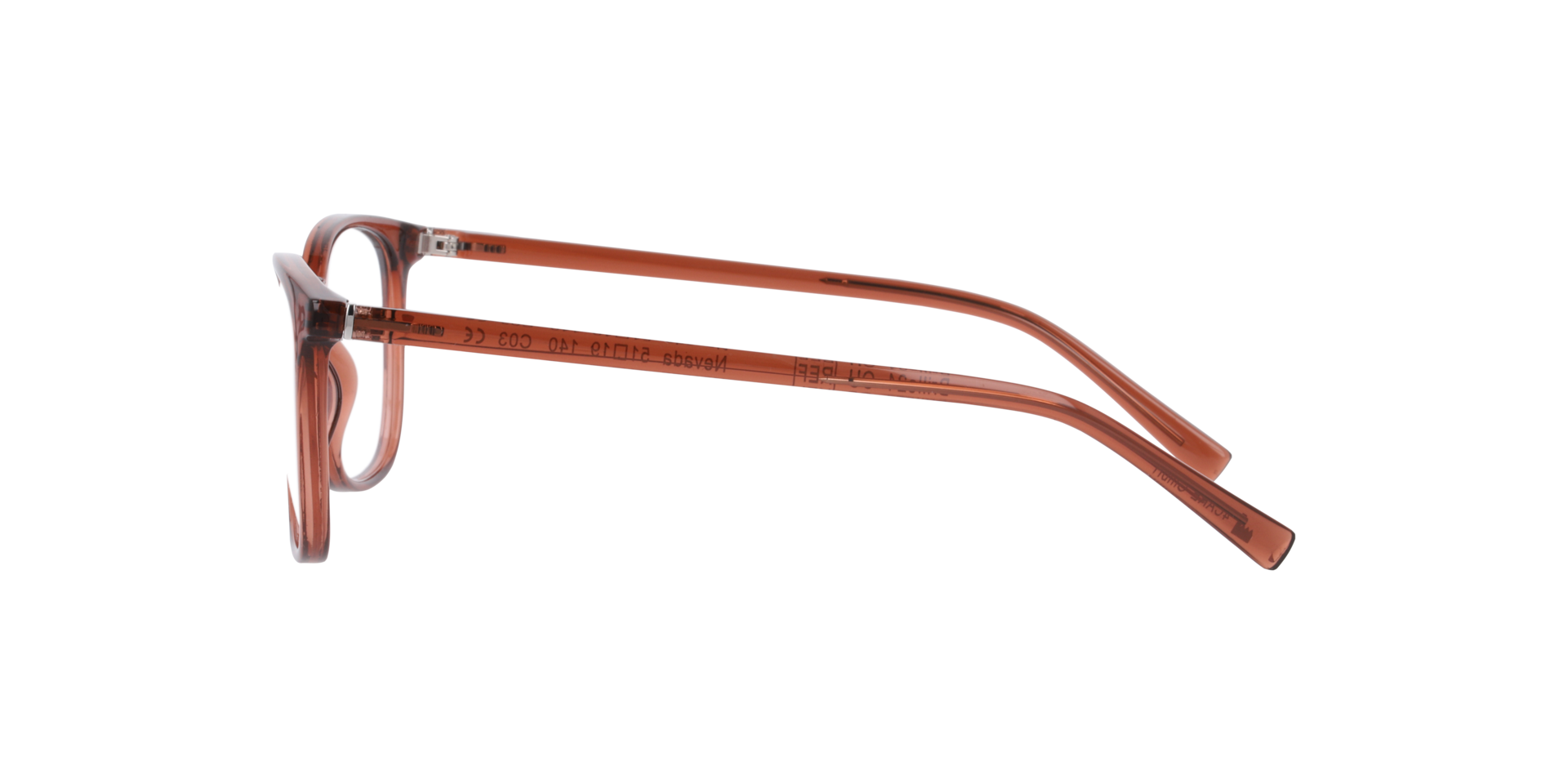Nevada Kristalrood KunststofEyeglass Frames van B24, Zijaanzicht