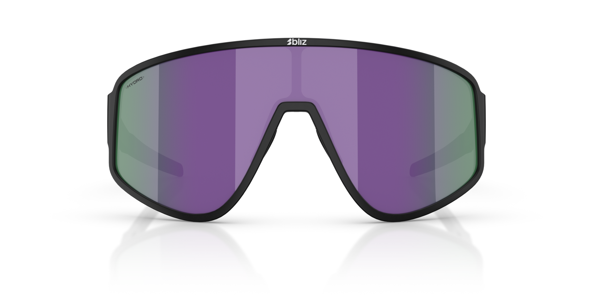 ZB7020 Matt Schwarz KunststoffSunglass Frames von B24, Vorderansicht