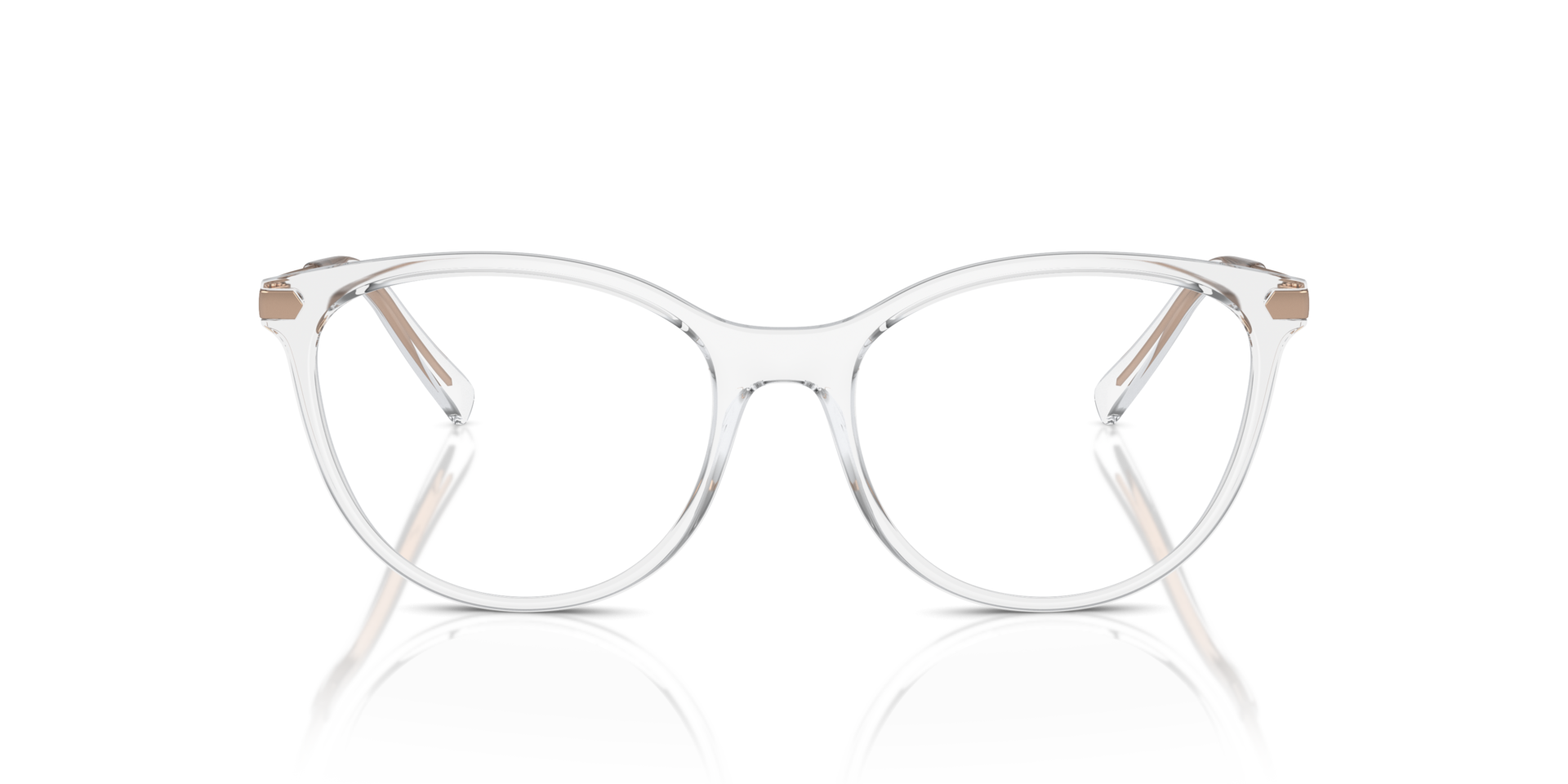 AX3078 Glanzend Kristal KunststofEyeglass Frames van B24, Vooraanzicht