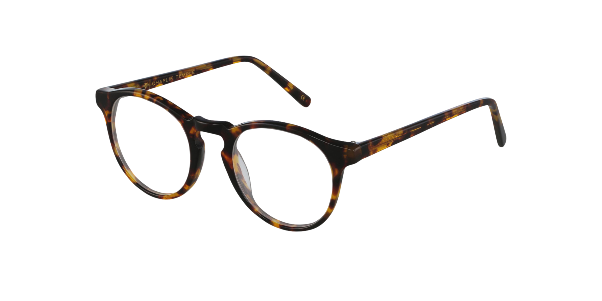 Sam Garnet Havana AcetaatSunglass Frames van B24, Hoekweergave