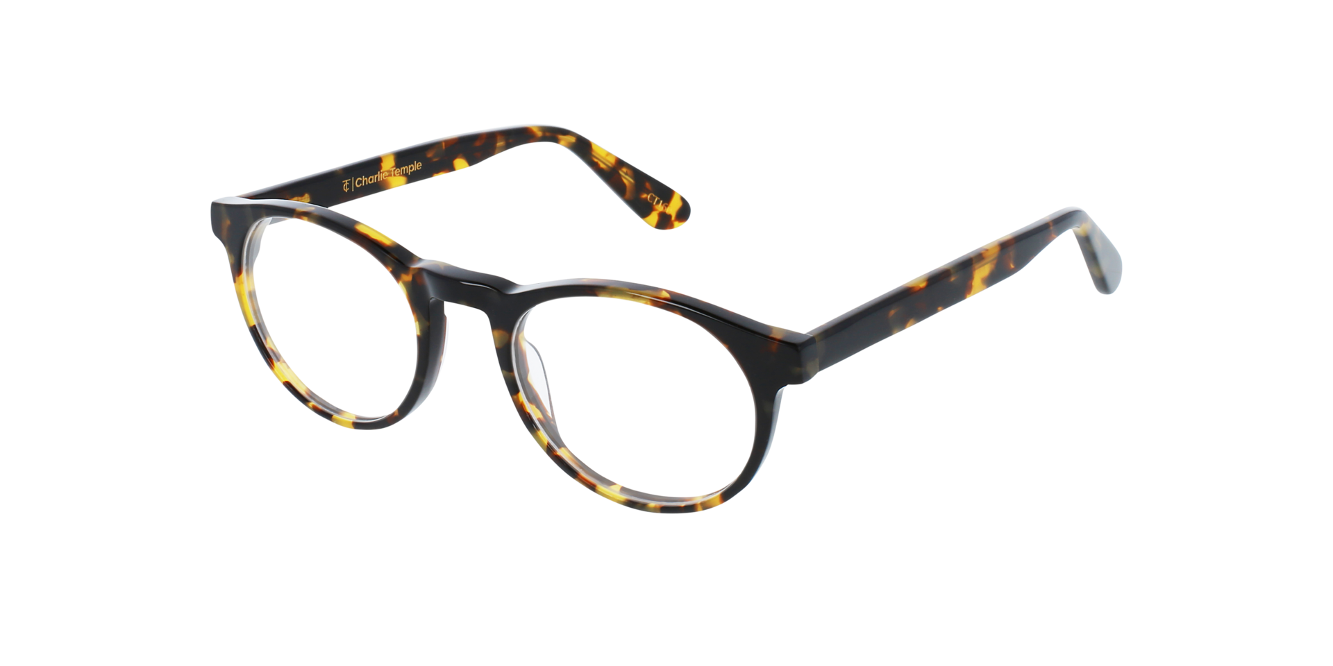 Parker CT Garnet Havana AcetatEyeglass Frames von B24, Dreiviertelansicht