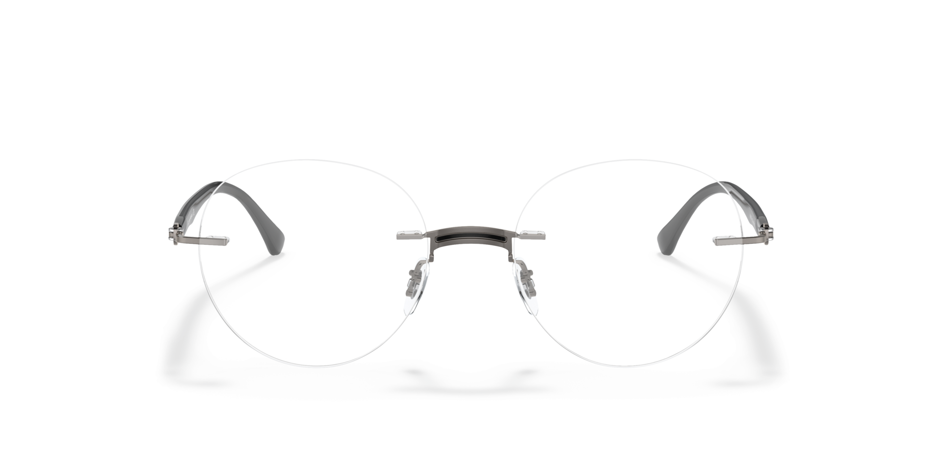 RB8768 Black On Gunmetal TitanEyeglass Frames von B24, Vorderansicht