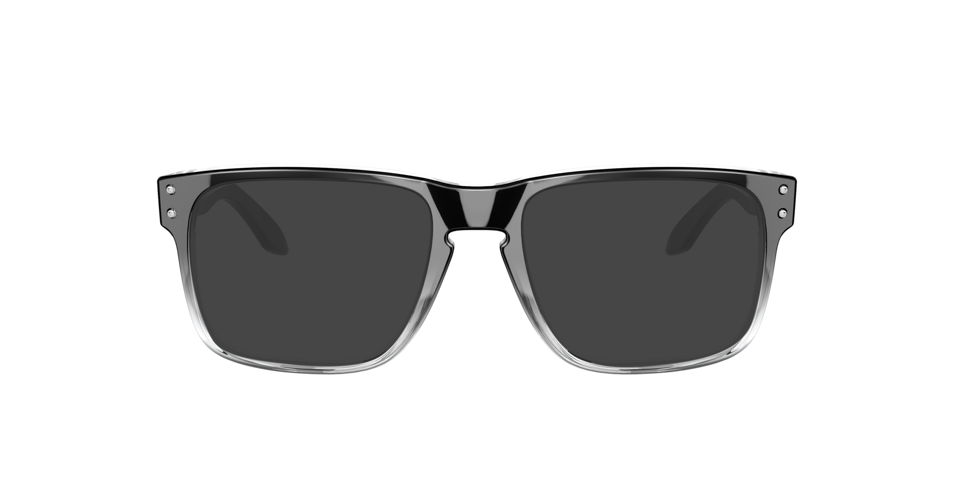Holbrook™ Polished Black Clear Fade KunststoffEyeglass Frames von B24, mit getönten Gläsern