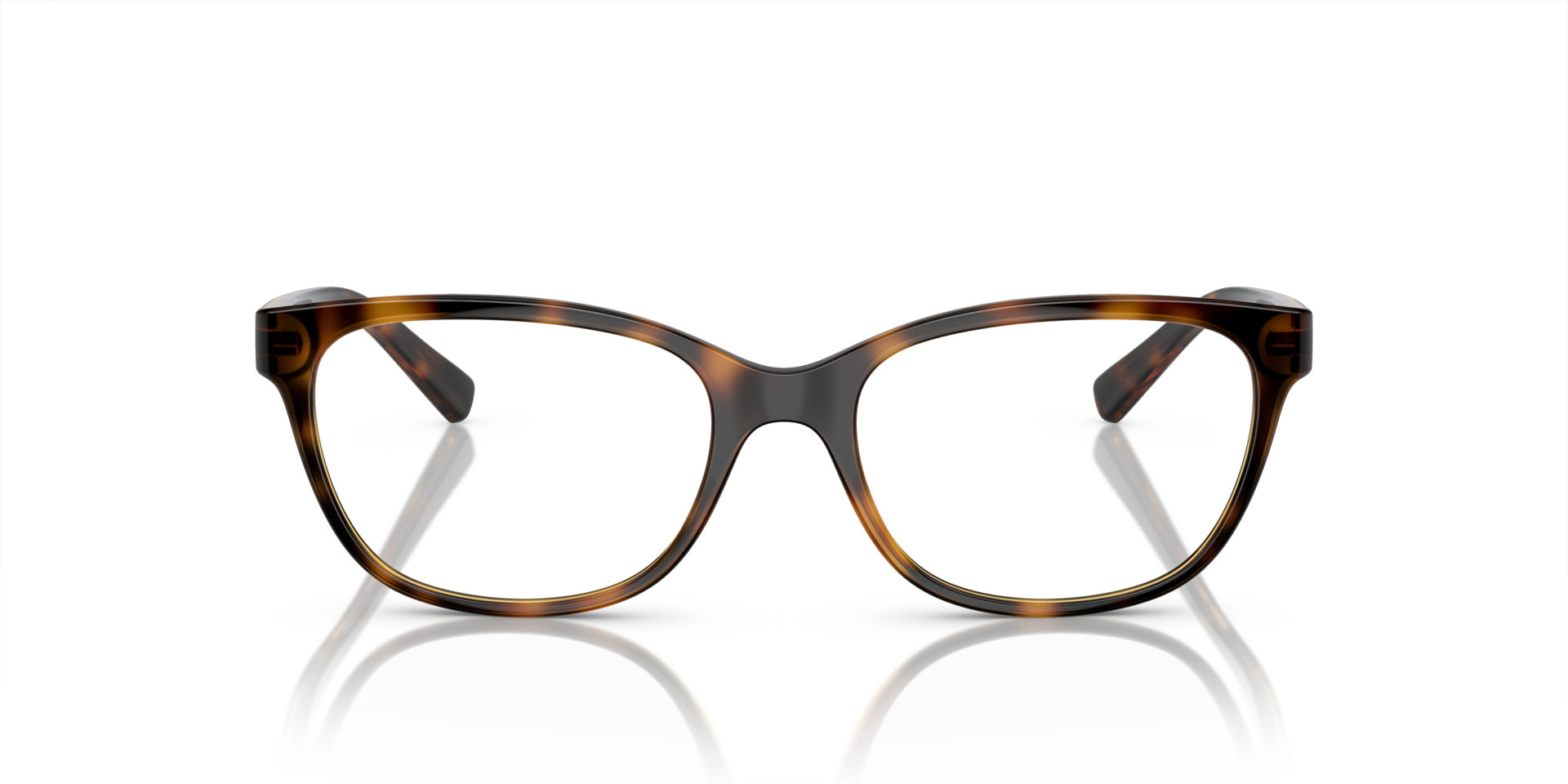 AX3037 Glanzend Havana KunststofEyeglass Frames van B24, Vooraanzicht