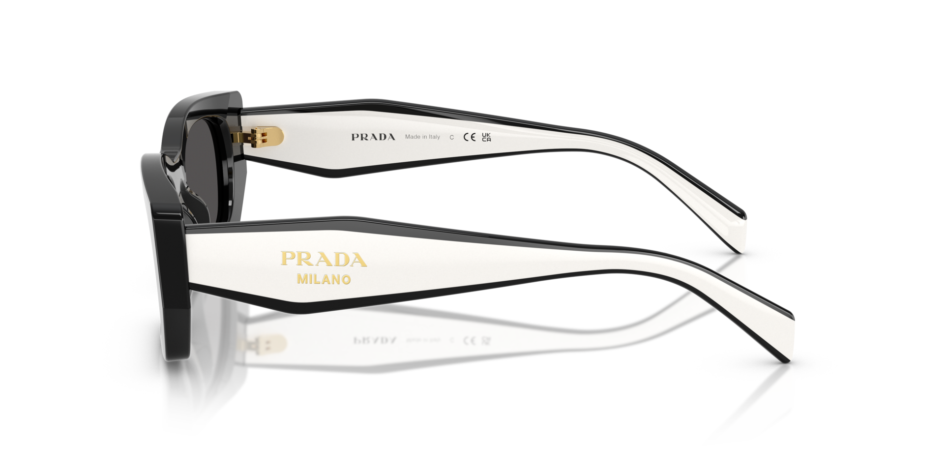 PR B05S Zwart AcetaatSunglass Frames van B24, Zijaanzicht
