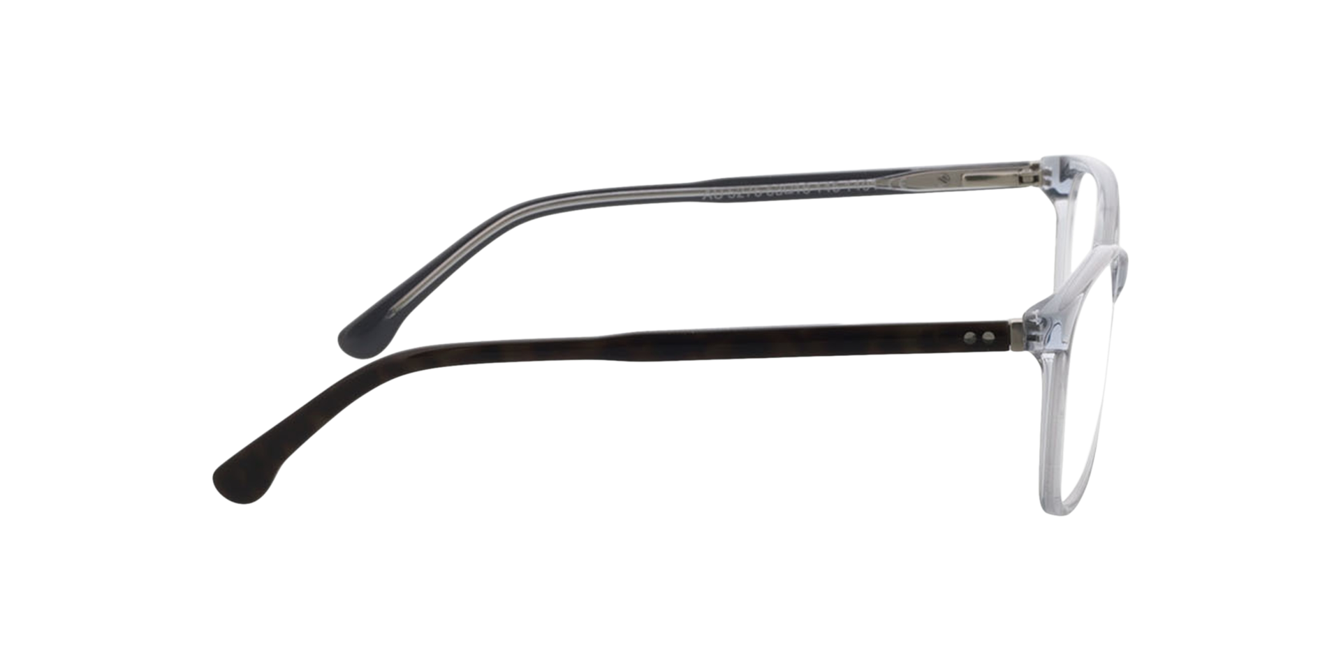 Kensington Grijs  &  tweelaags grijs Havana AcetaatEyeglass Frames van B24, Zijaanzicht