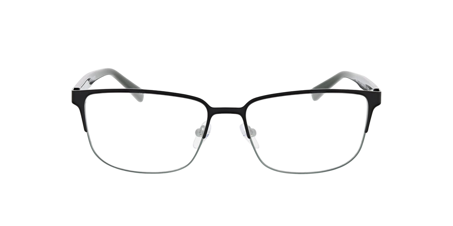 Nashville Zwart  &  groen  &  melkachtig groen MetaalEyeglass Frames van B24, Vooraanzicht