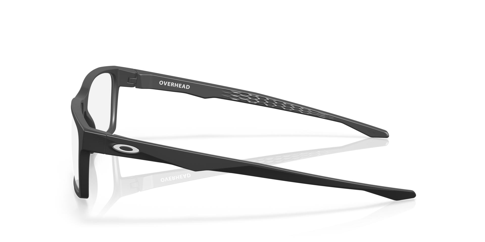 OVERHEAD Schwarz satiniert KunststoffEyeglass Frames von B24, Seitenansicht
