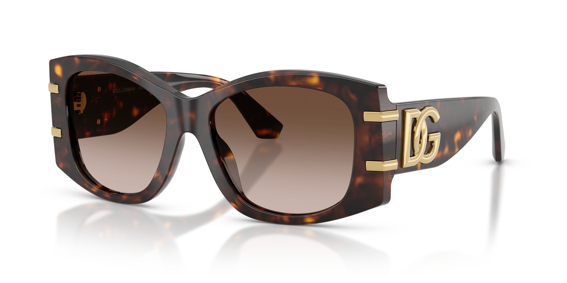 DG4501 Havana AcetaatSunglass Frames van B24, Hoekweergave