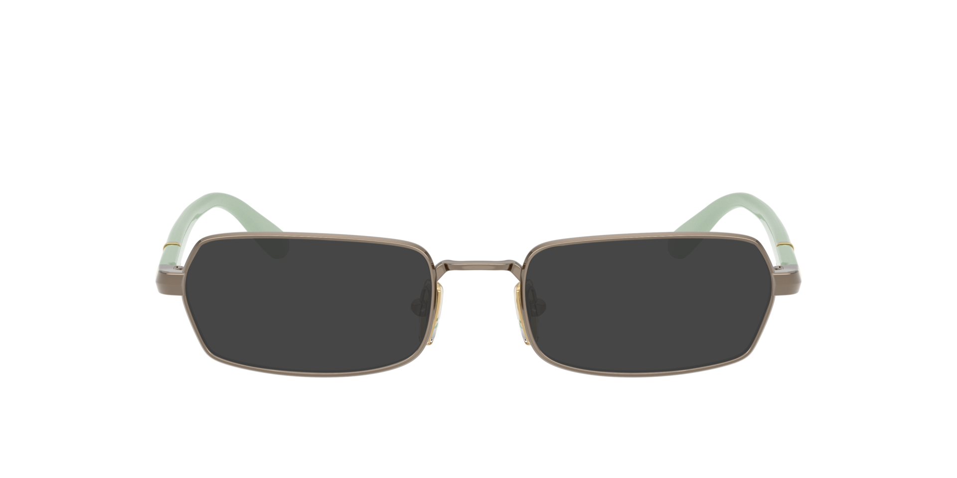 VO4351 Lichtbruin MetaalEyeglass Frames van B24, met getinte lenzen