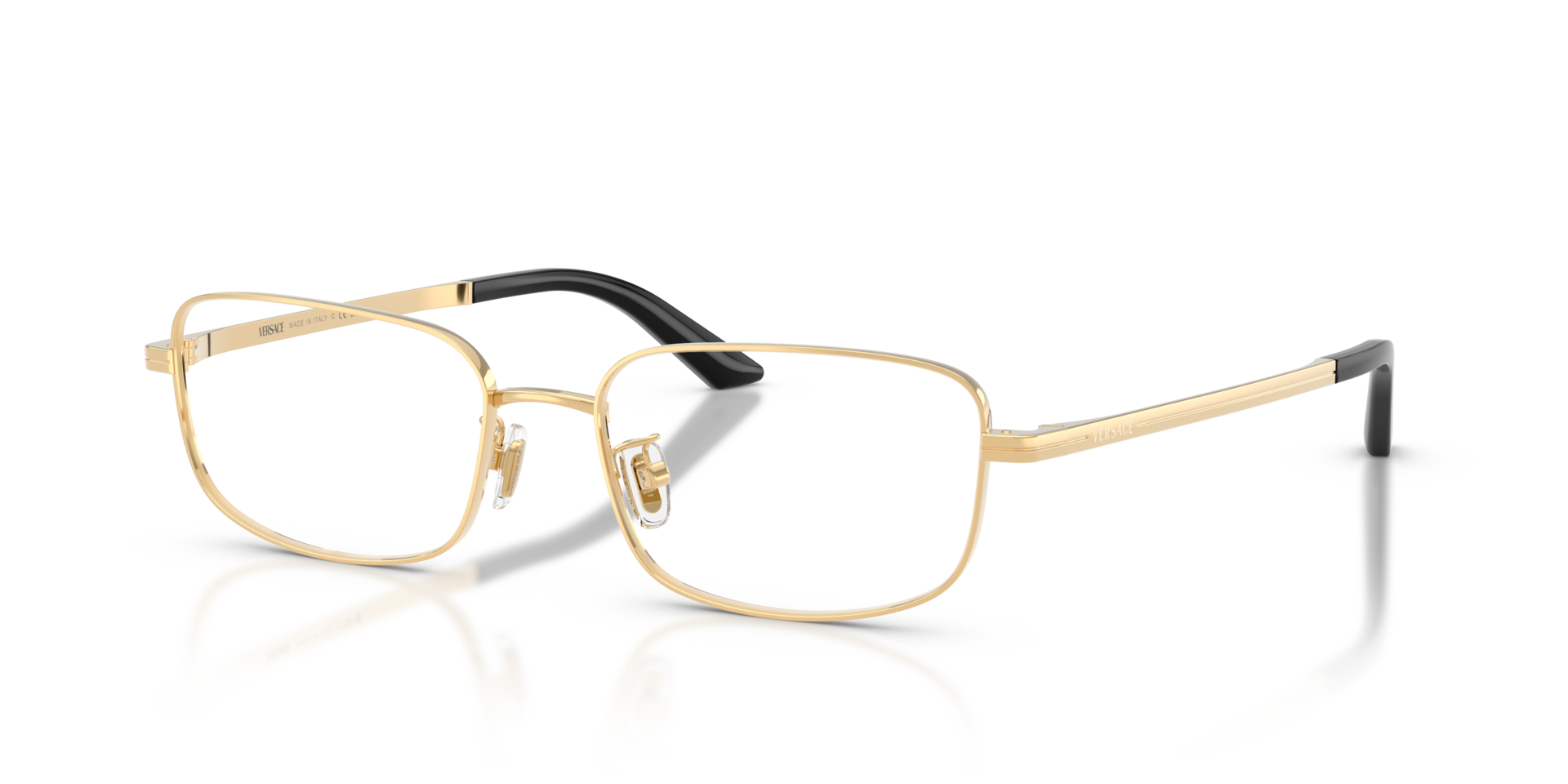 VE1324D Gold Versace MetaalEyeglass Frames van B24, Hoekweergave