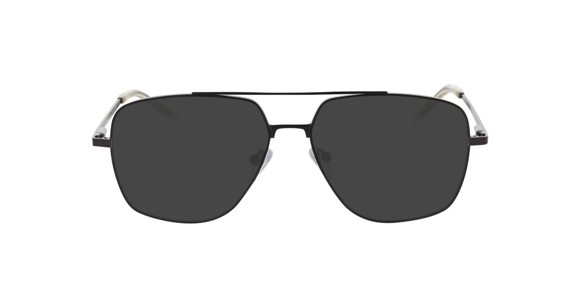 Douglas Matgroen  &  kristal geel MetaalEyeglass Frames van B24, met getinte lenzen