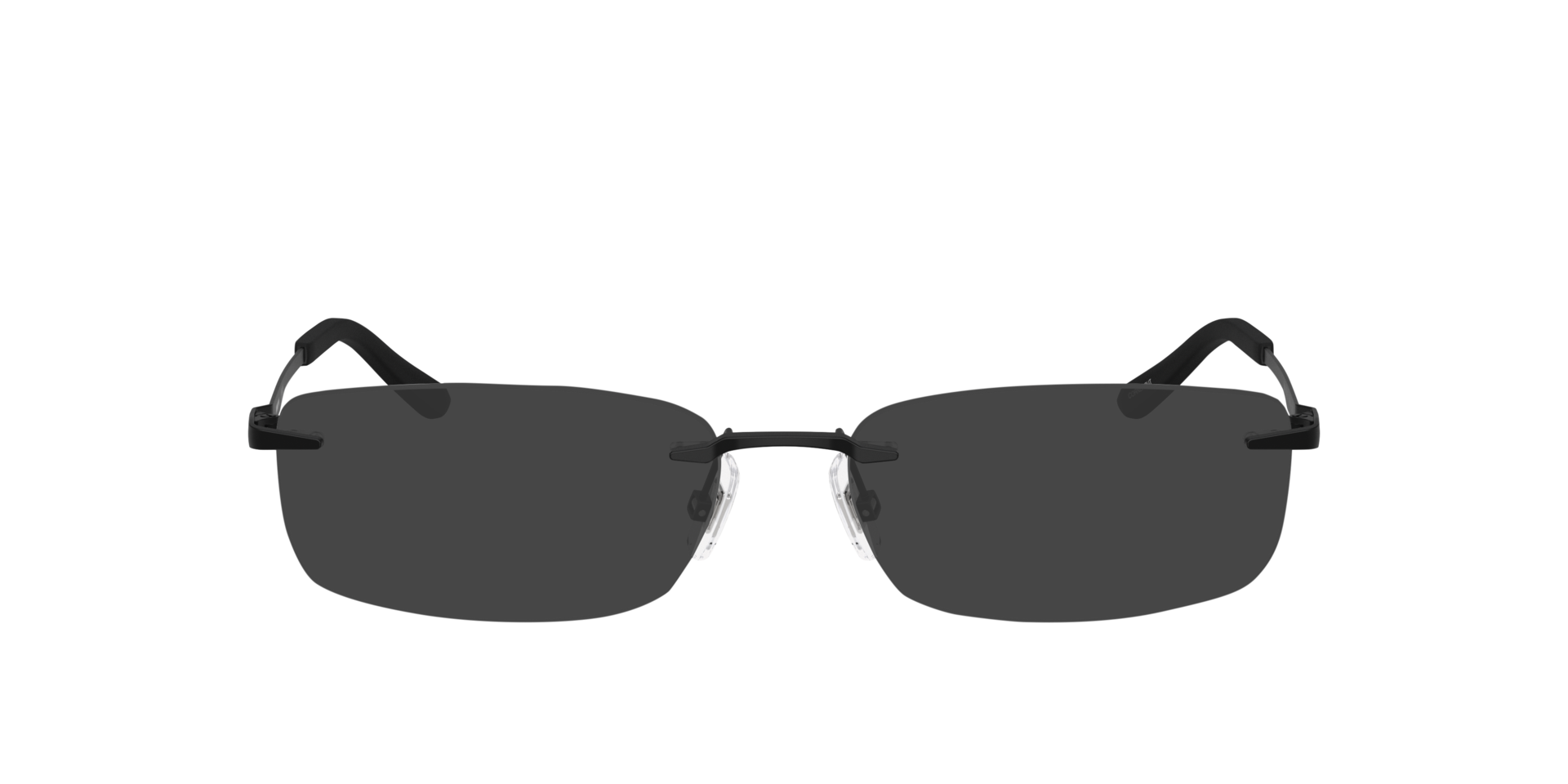 AN6150 Matt Schwarz MetallEyeglass Frames von B24, mit getönten Gläsern