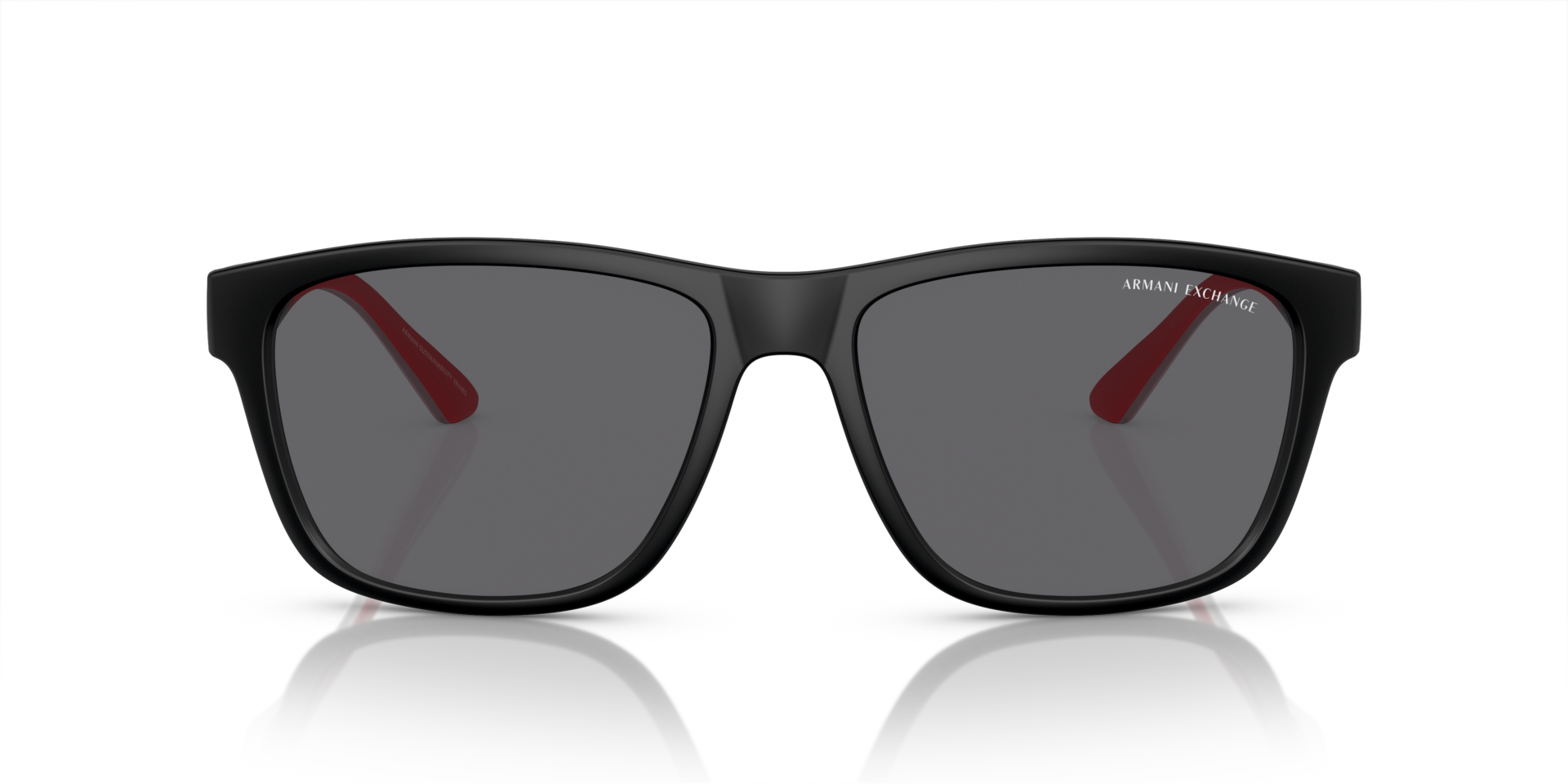 AX4135S Matt Schwarz KunststoffSunglass Frames von B24, Vorderansicht