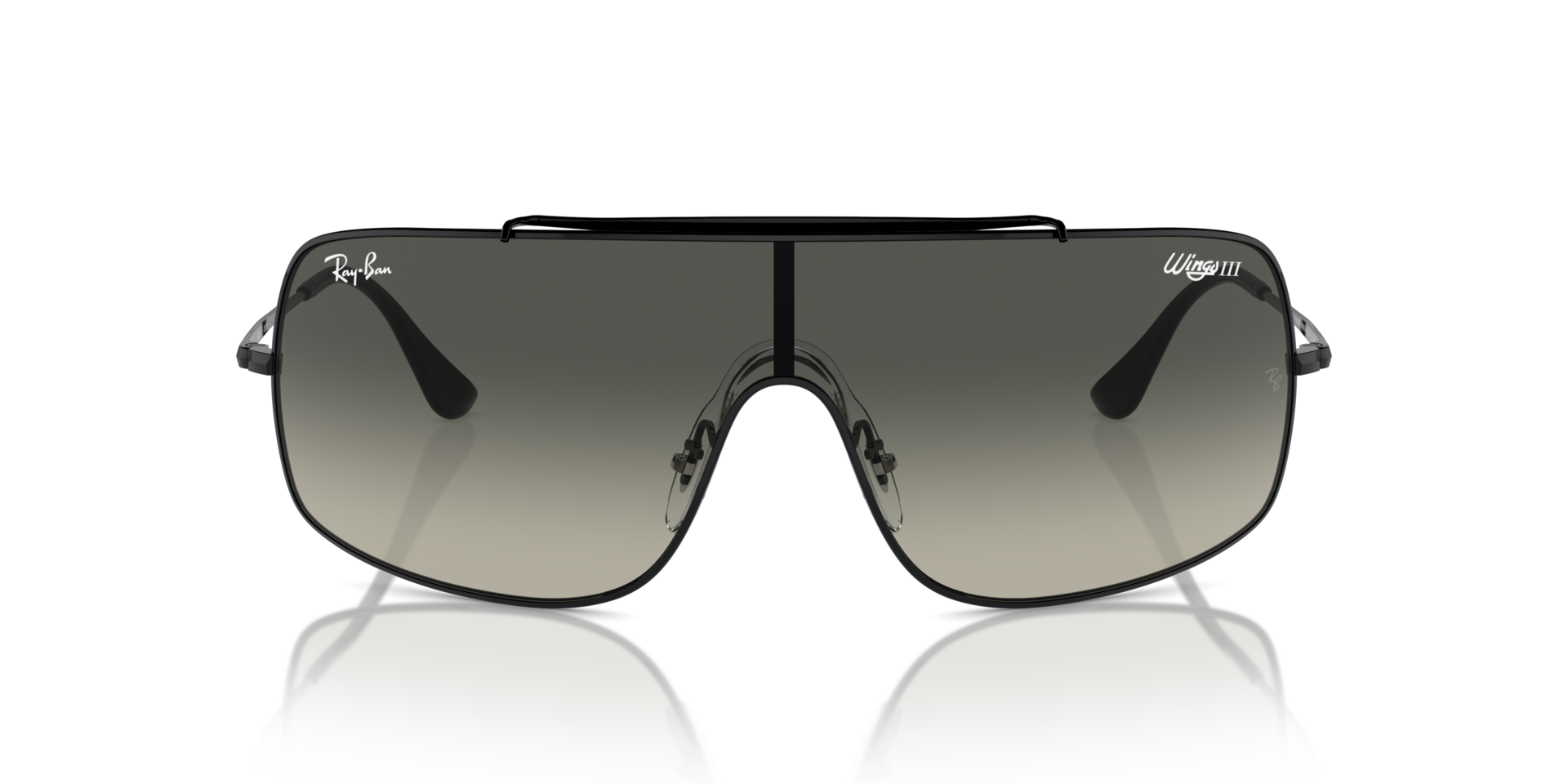 RB3897 Schwarz MetallSunglass Frames von B24, Vorderansicht