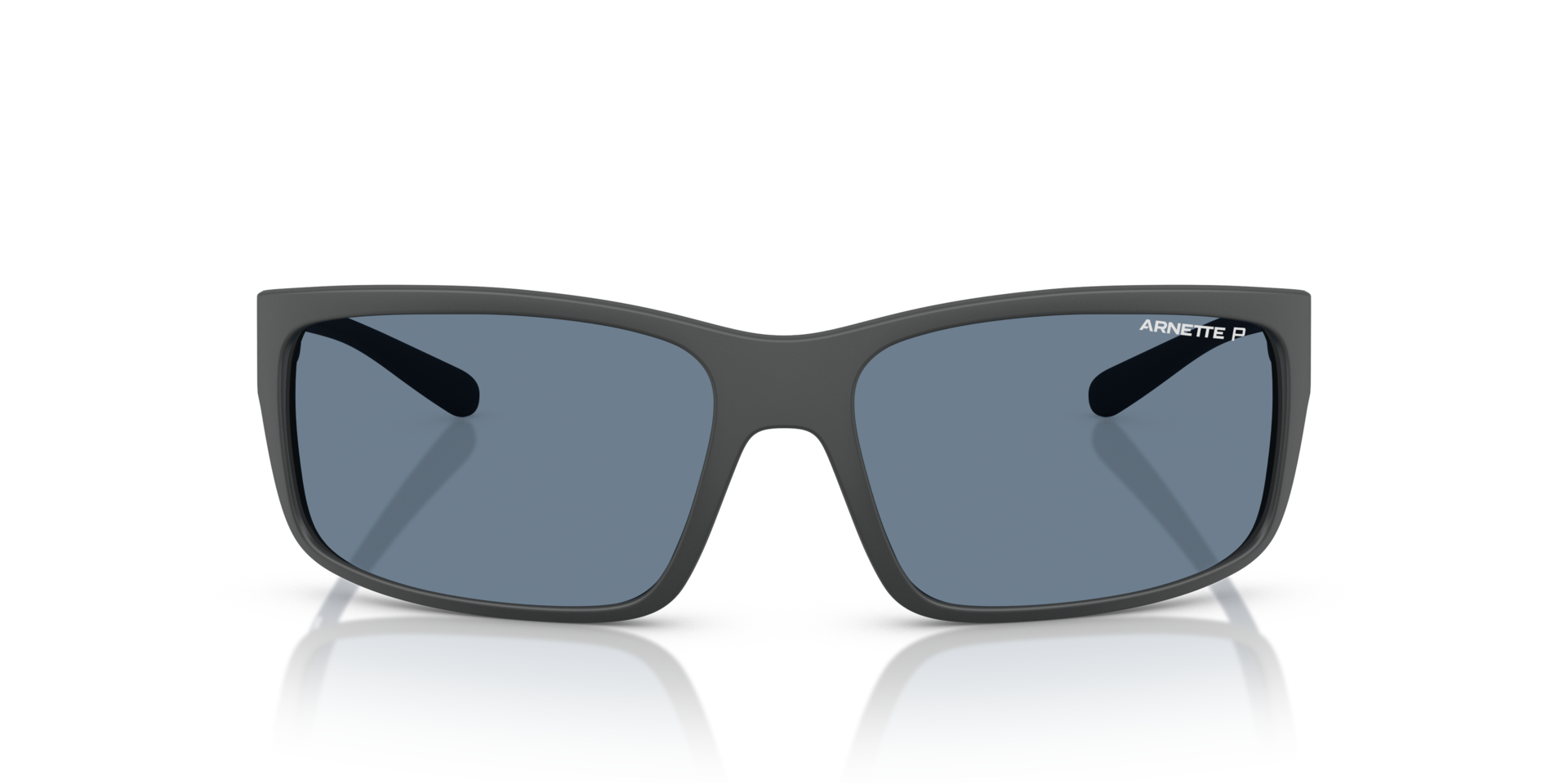 AN4242 Matte Dark Grey KunststoffSunglass Frames von B24, Vorderansicht