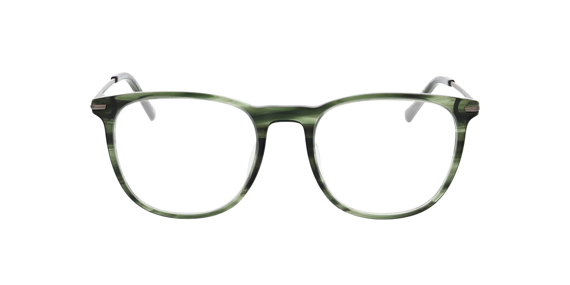 Bradford Grüne Hornfarben AcetatEyeglass Frames von B24, Vorderansicht
