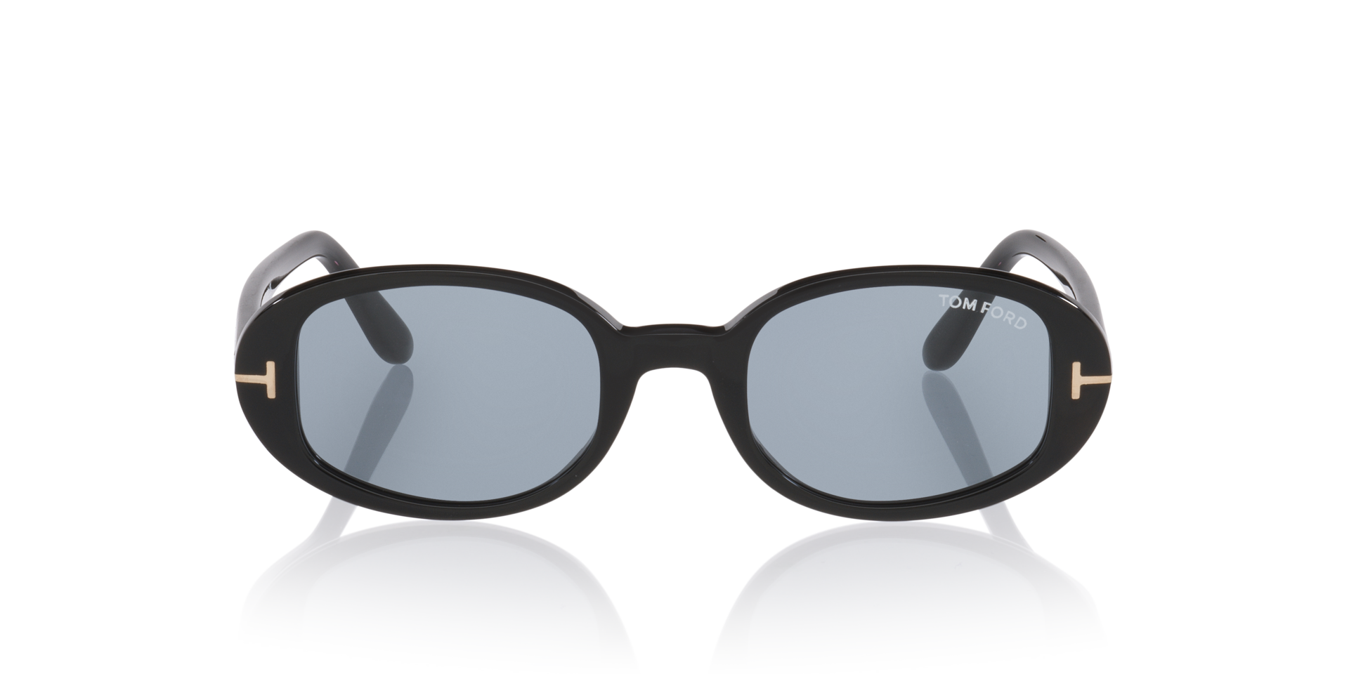 Iggy Glänzendes Schwarz AcetatSunglass Frames von B24, Vorderansicht