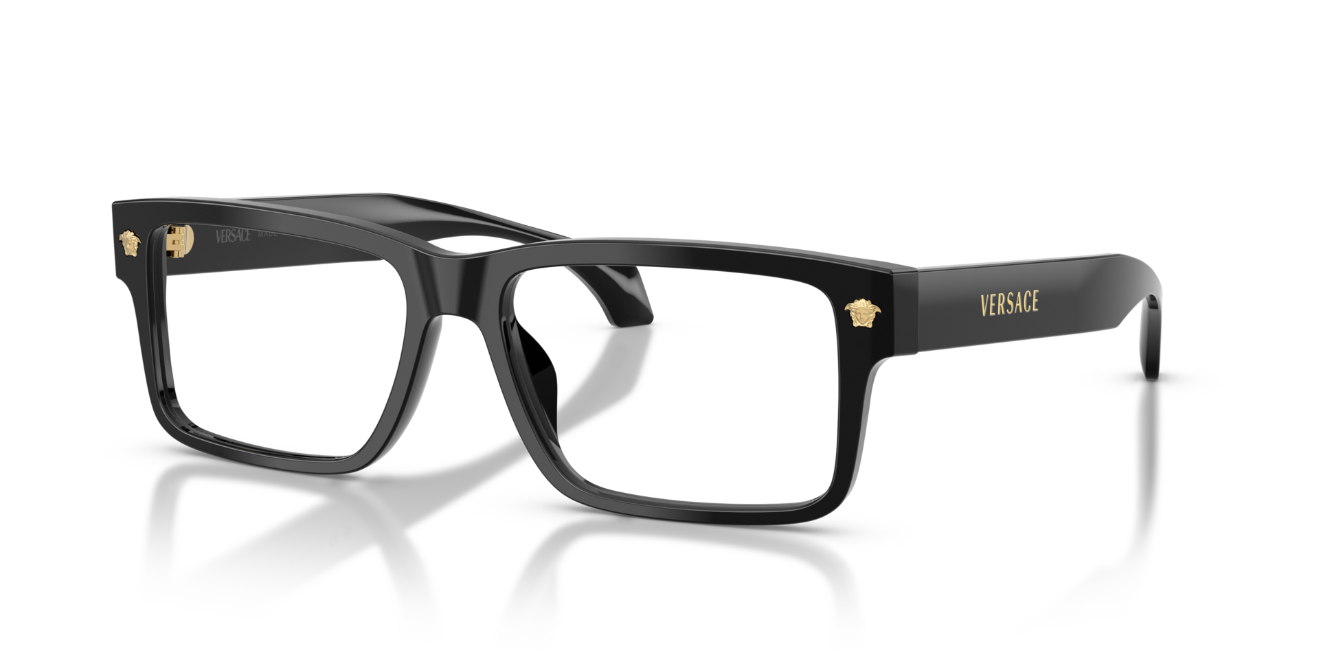 VE3391U Schwarz AcetatEyeglass Frames von B24, Dreiviertelansicht