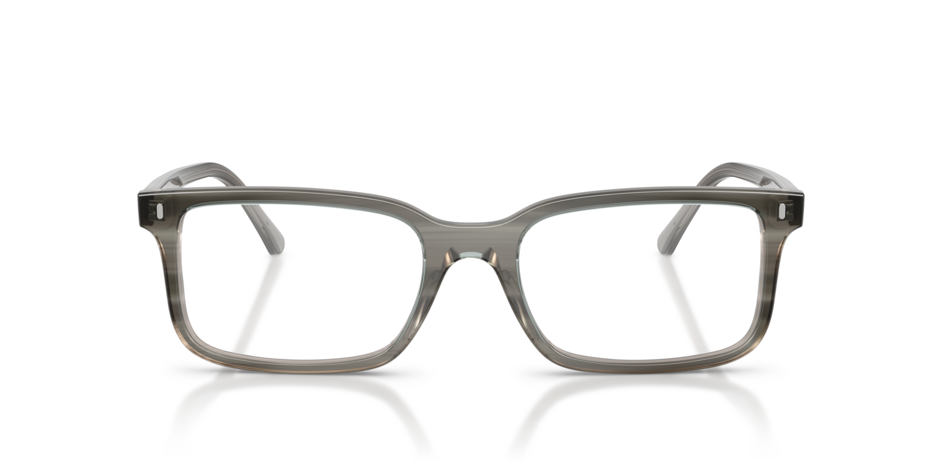 RB5445 Grau gestreift AcetatEyeglass Frames von B24, Vorderansicht