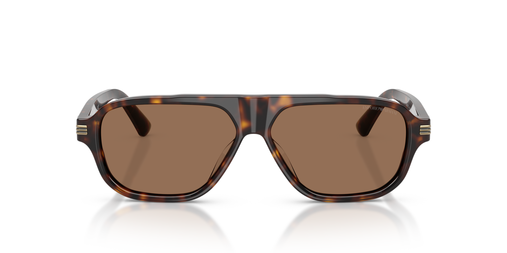 EA4285U Glänzendes Havanna AcetatSunglass Frames von B24, Vorderansicht