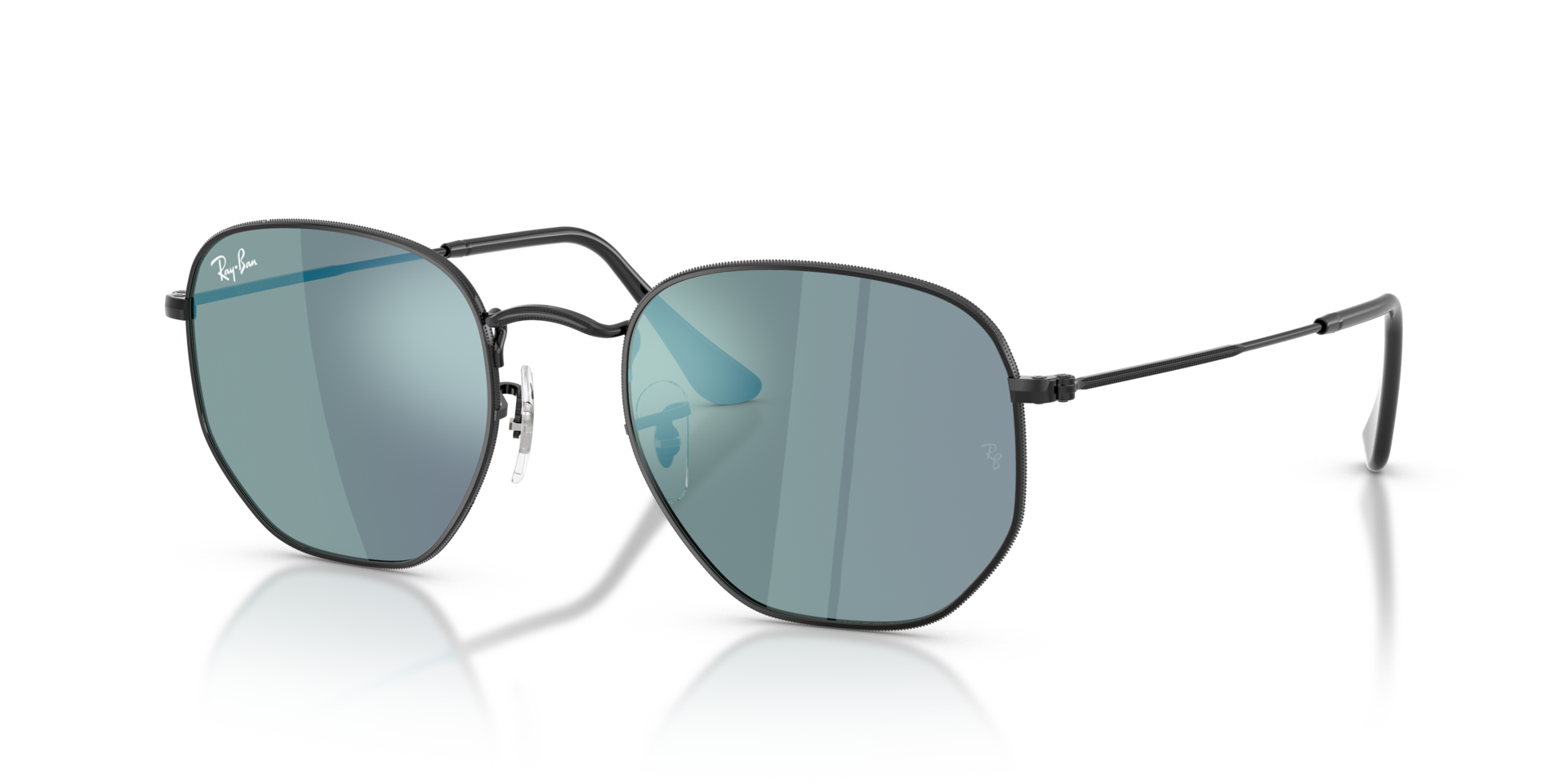 RB3548N Zwart MetaalSunglass Frames van B24, Hoekweergave