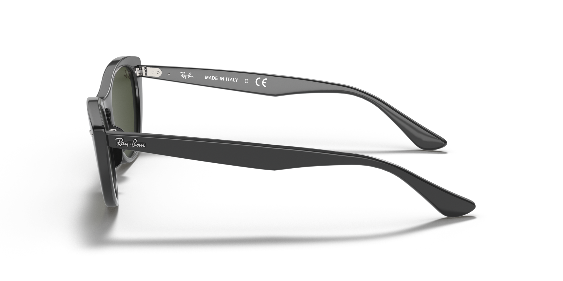 RB4314N Zwart KunststofSunglass Frames van B24, Zijaanzicht