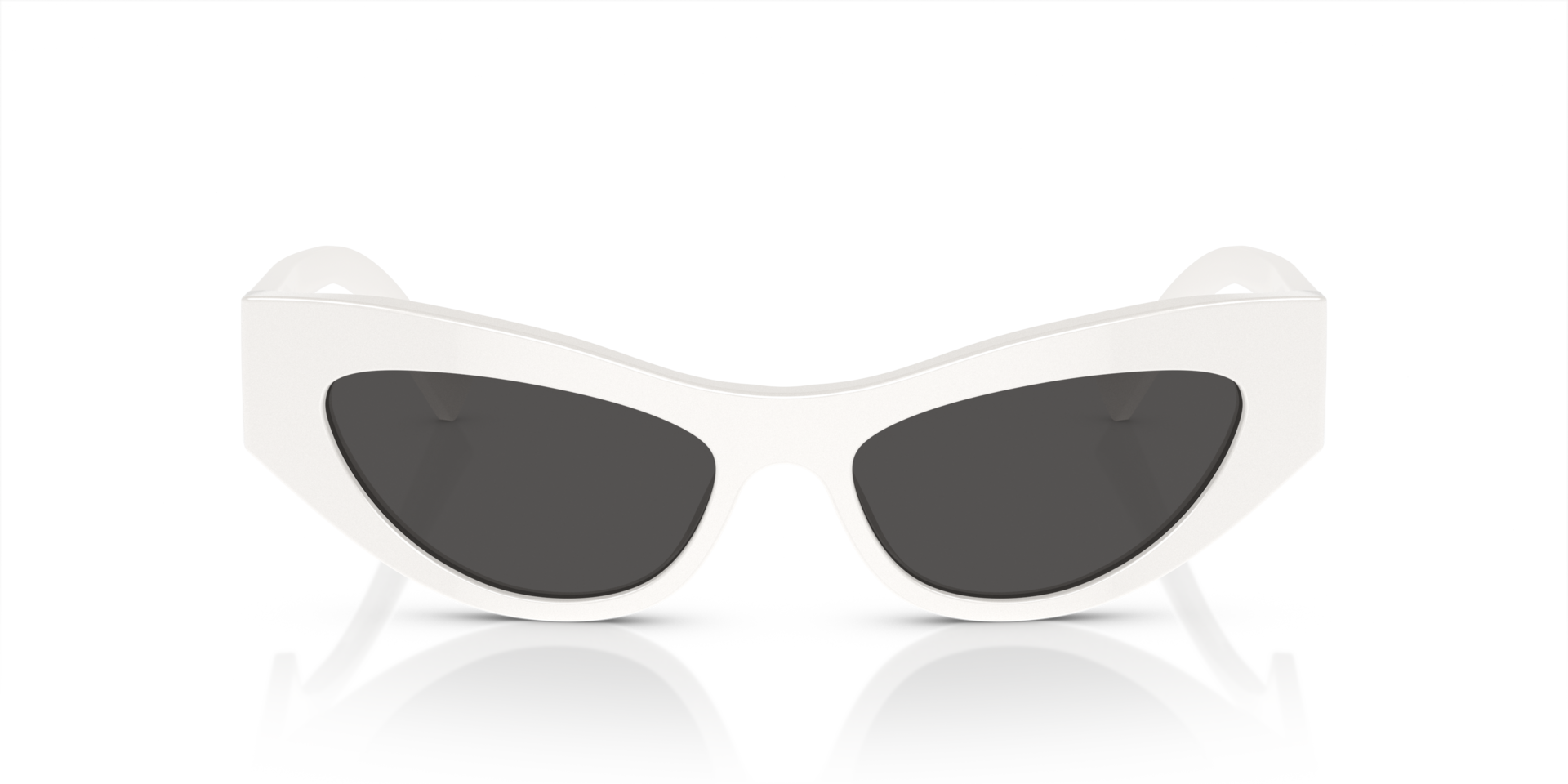 DG4450 Wit AcetaatSunglass Frames van B24, Vooraanzicht