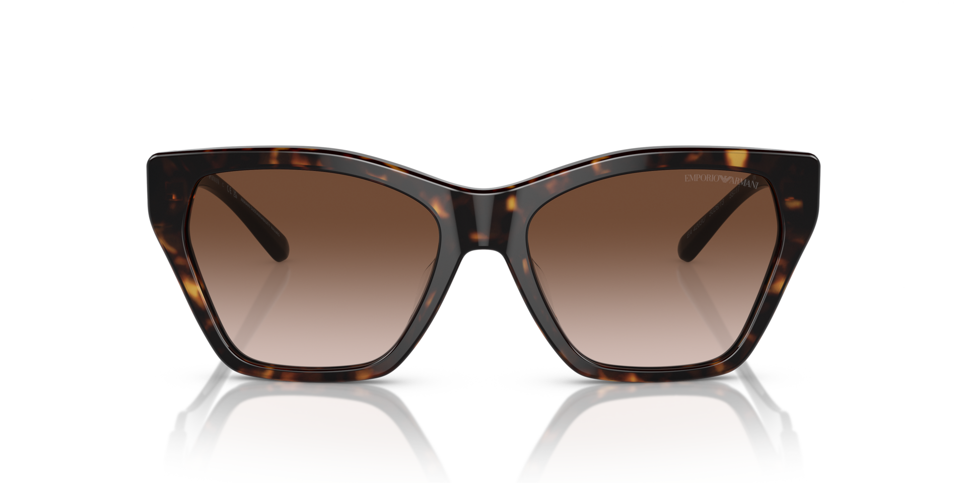 EA4203U Glanzend Havana AcetaatSunglass Frames van B24, Vooraanzicht