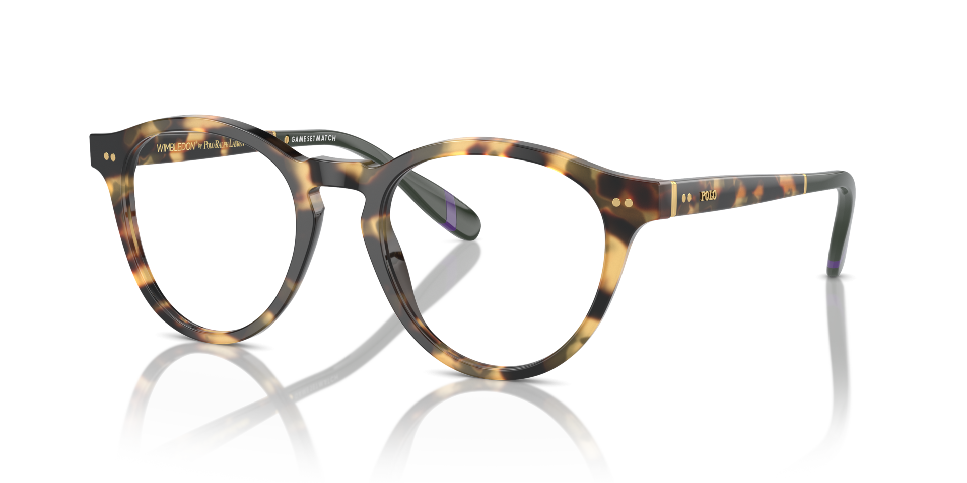 PH2268 Shiny Tortoise Brown AcetatEyeglass Frames von B24, Dreiviertelansicht