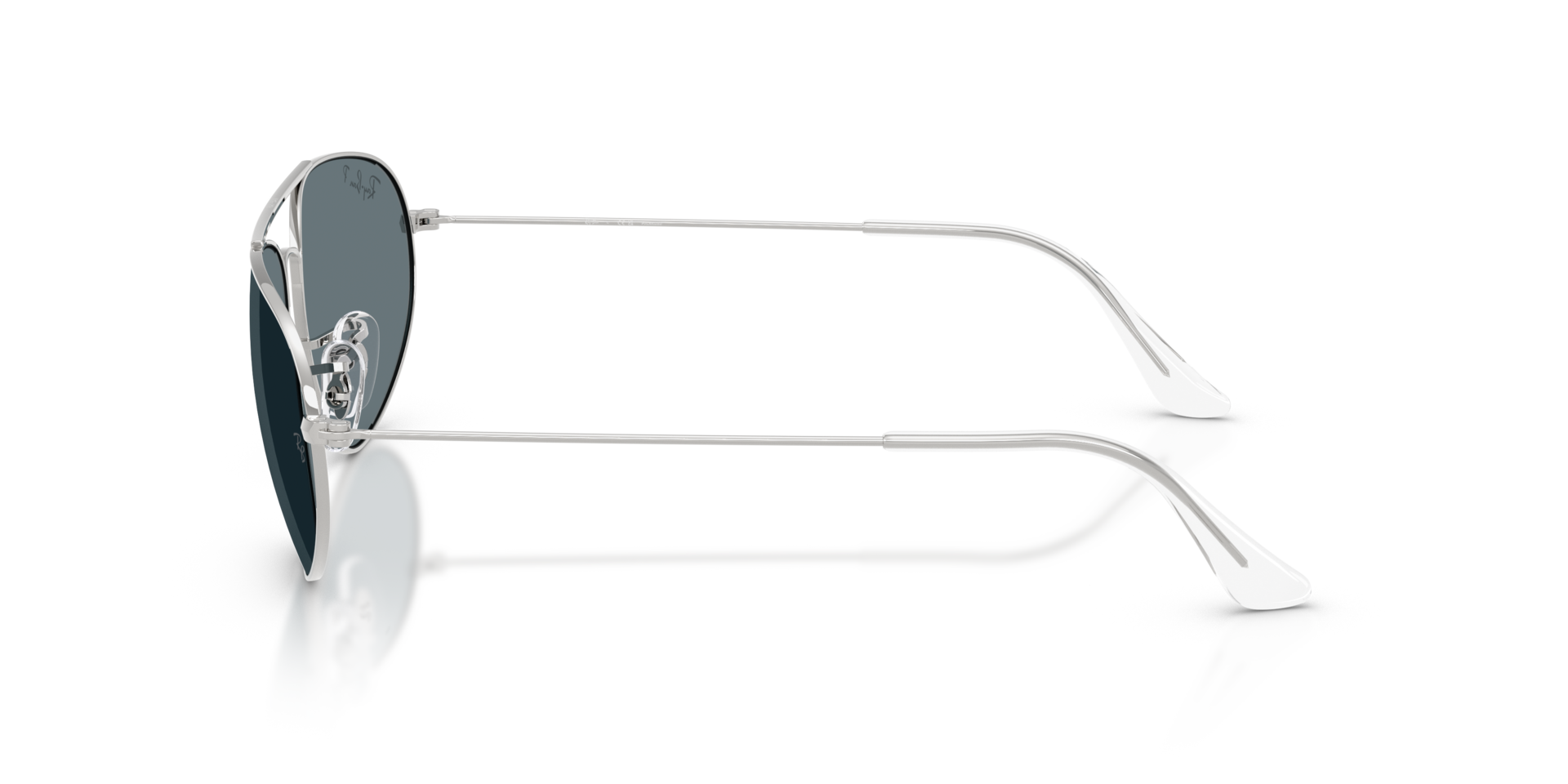 RB3945 Zilver MetaalSunglass Frames van B24, Zijaanzicht