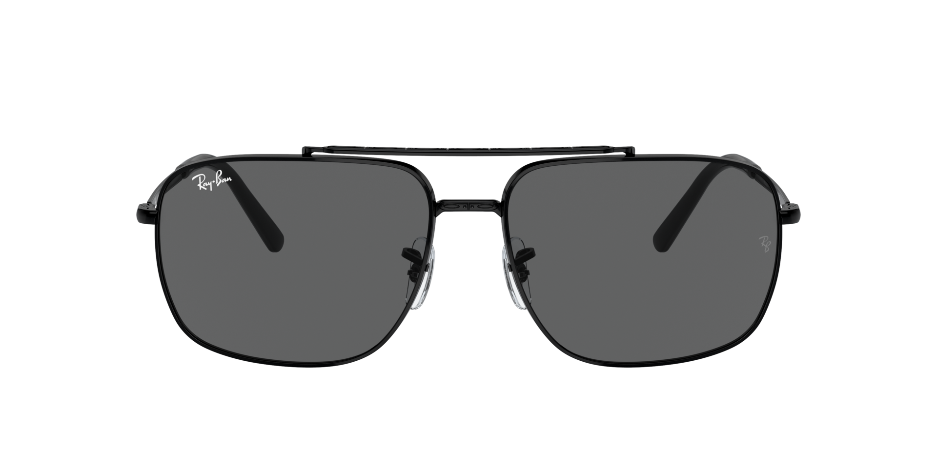 RB3796 Zwart MetaalSunglass Frames van B24, met getinte lenzen