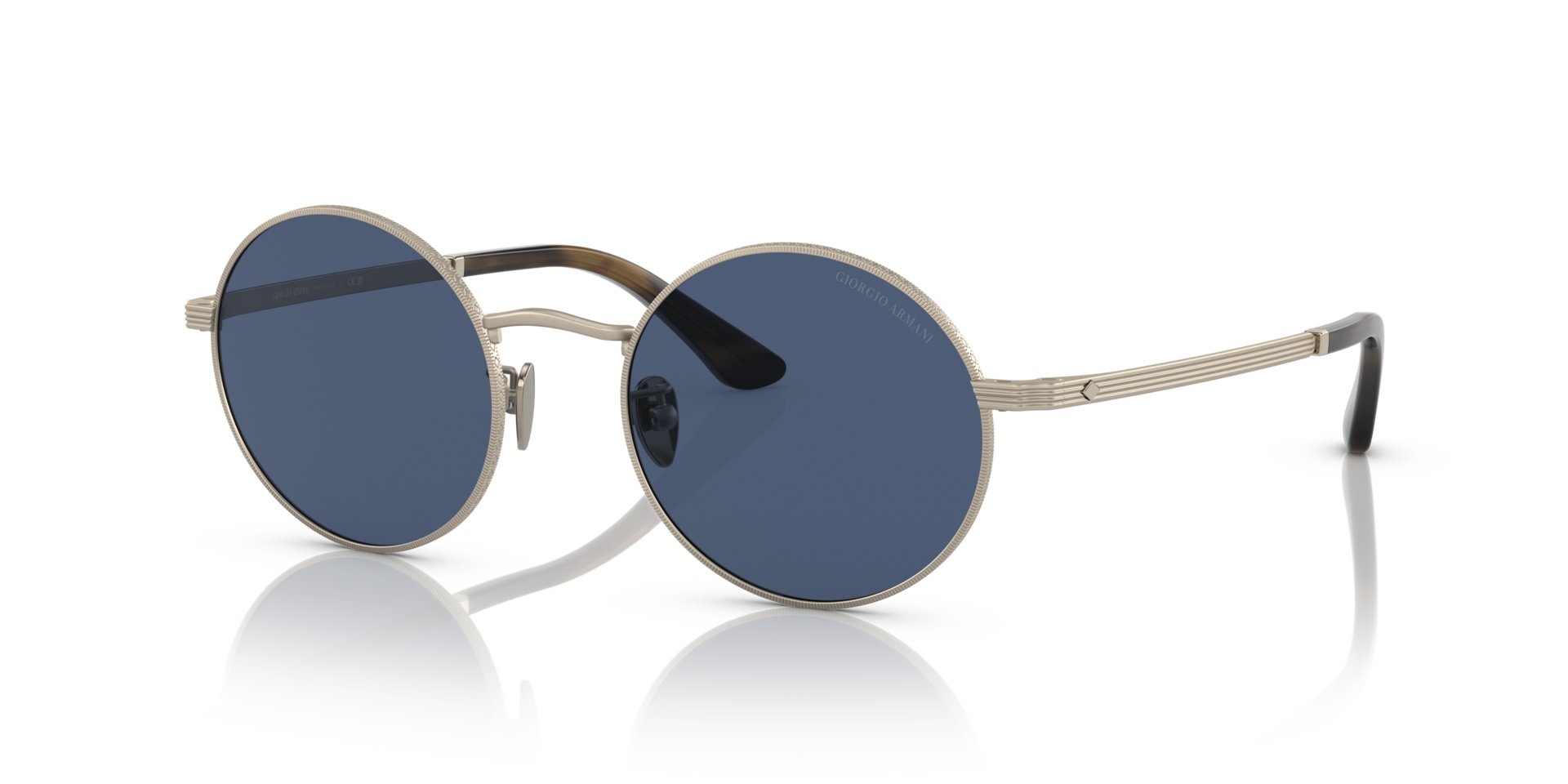 AR6140 Matt Hellgold MetallSunglass Frames von B24, Dreiviertelansicht