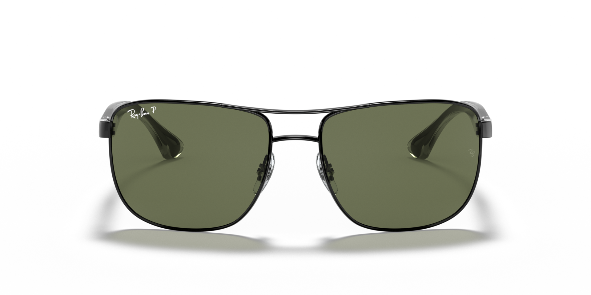 RB3533 Zwart MetaalSunglass Frames van B24, Vooraanzicht