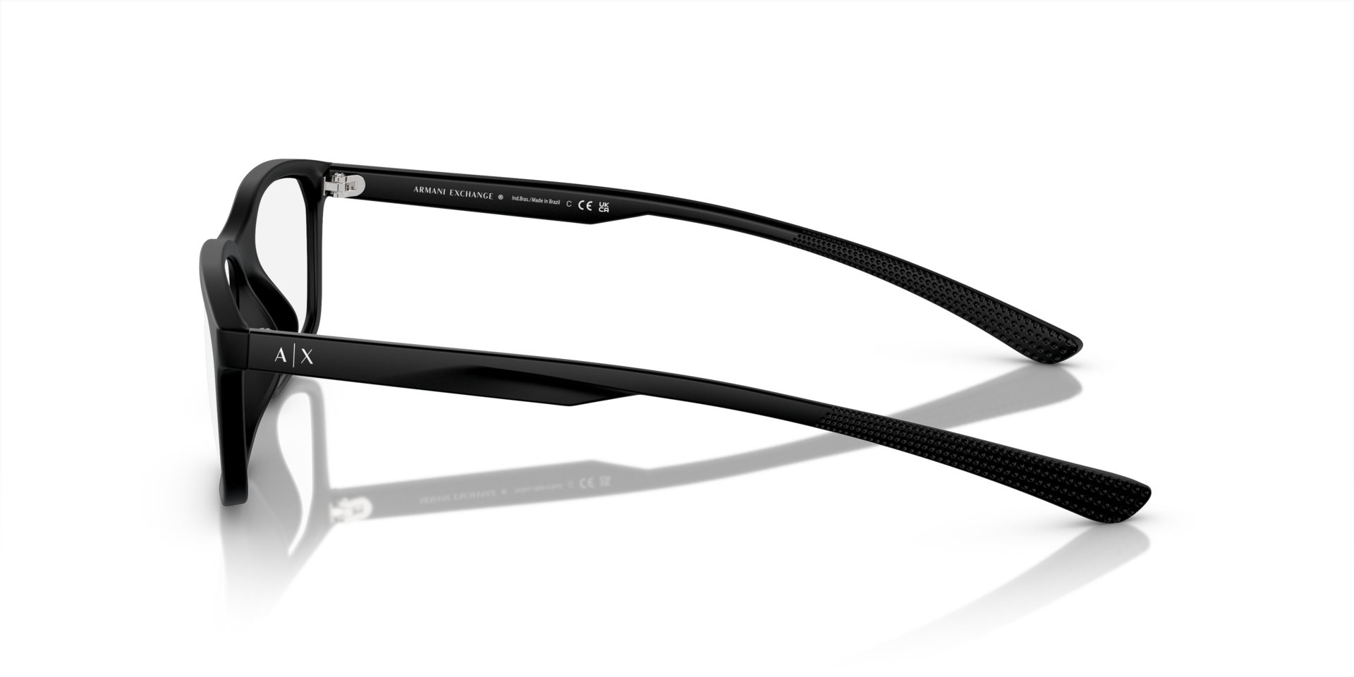 AX3108U Matt Schwarz KunststoffEyeglass Frames von B24, Seitenansicht
