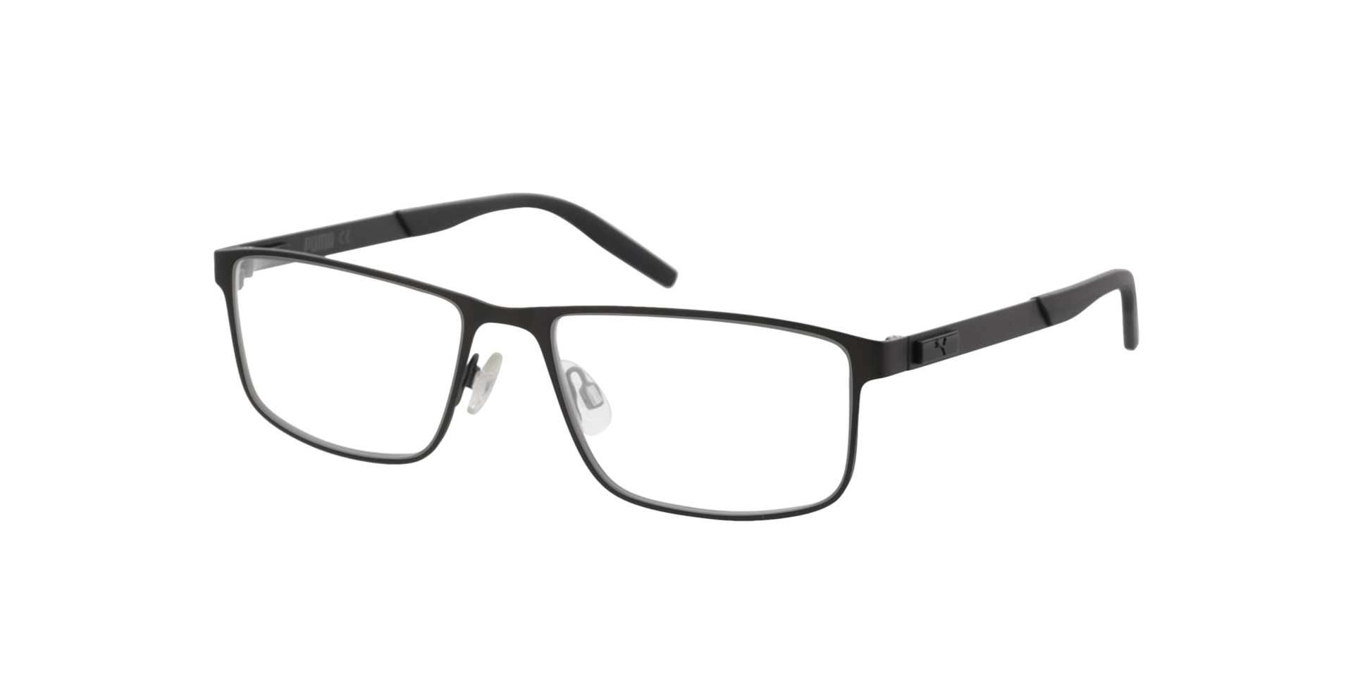 PU0256O Zilver MetaalEyeglass Frames van B24, Hoekweergave